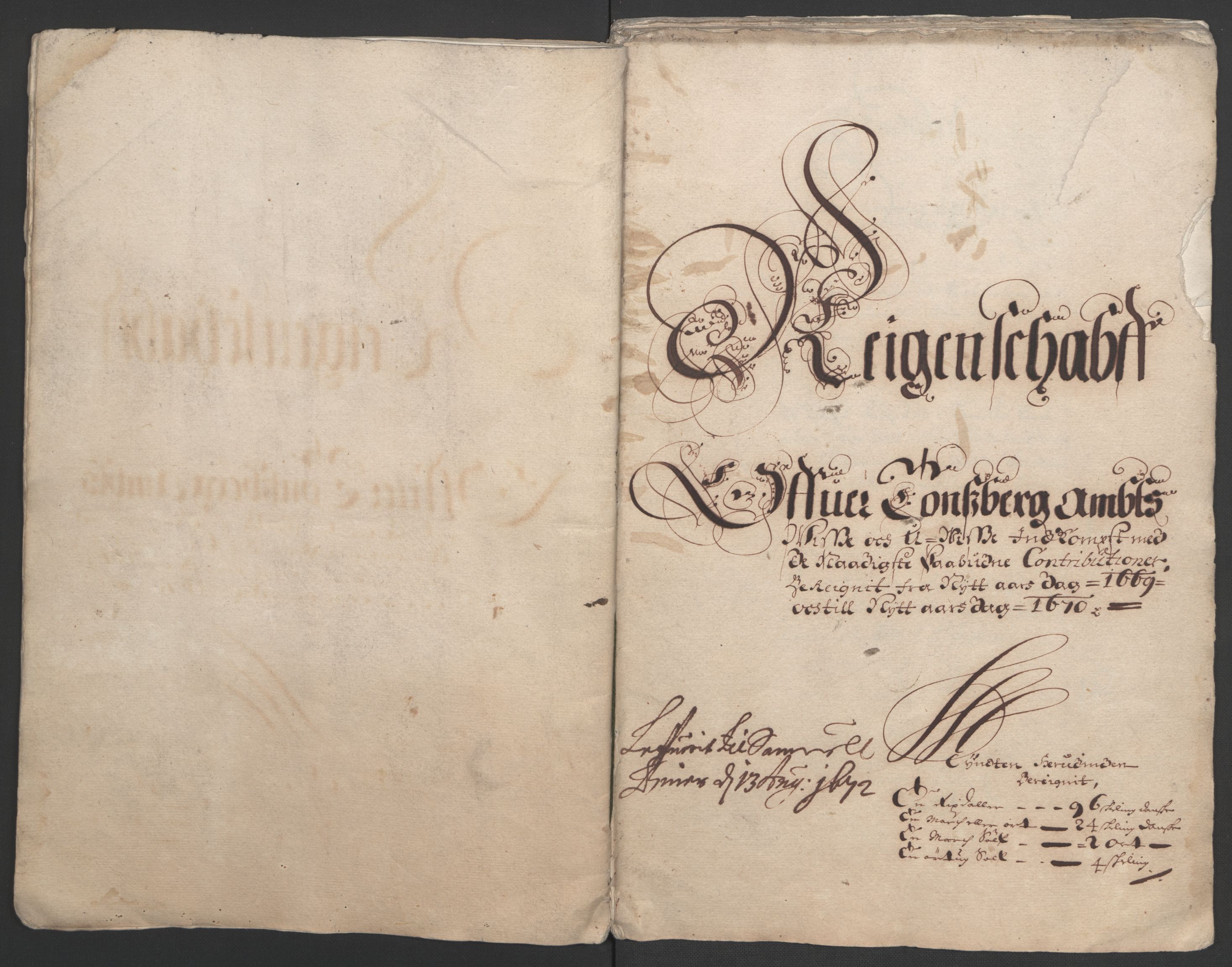 Rentekammeret inntil 1814, Reviderte regnskaper, Fogderegnskap, RA/EA-4092/R32/L1842: Fogderegnskap Jarlsberg grevskap, 1664-1673, p. 231