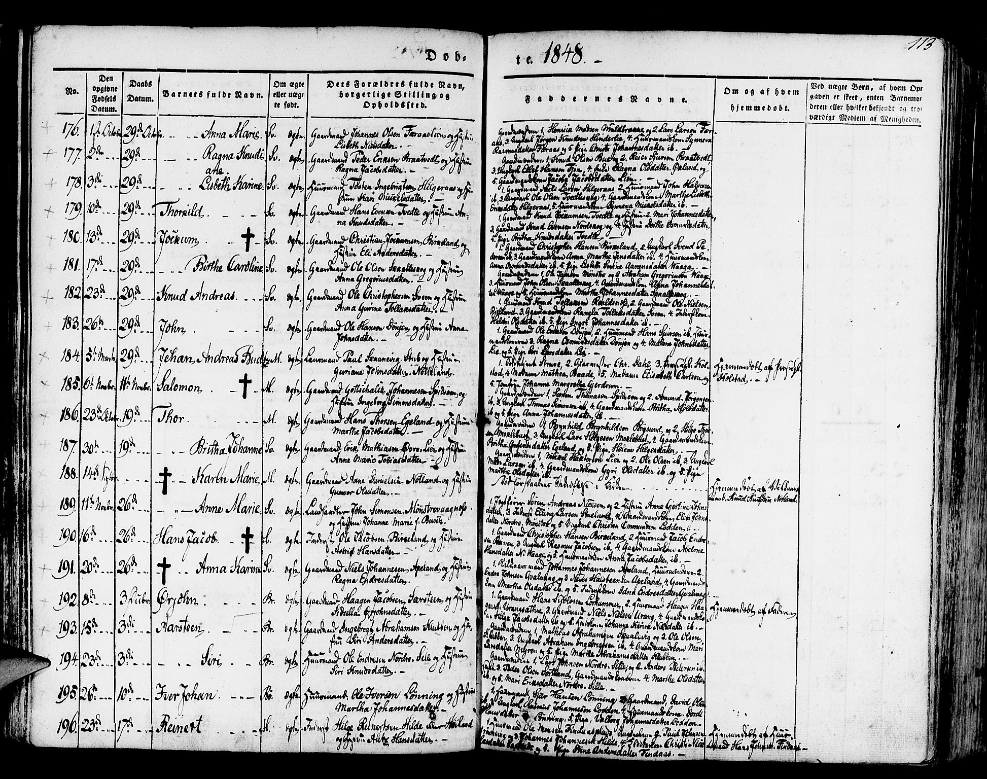 Finnås sokneprestembete, SAB/A-99925/H/Ha/Haa/Haaa/L0006: Parish register (official) no. A 6, 1836-1850, p. 113