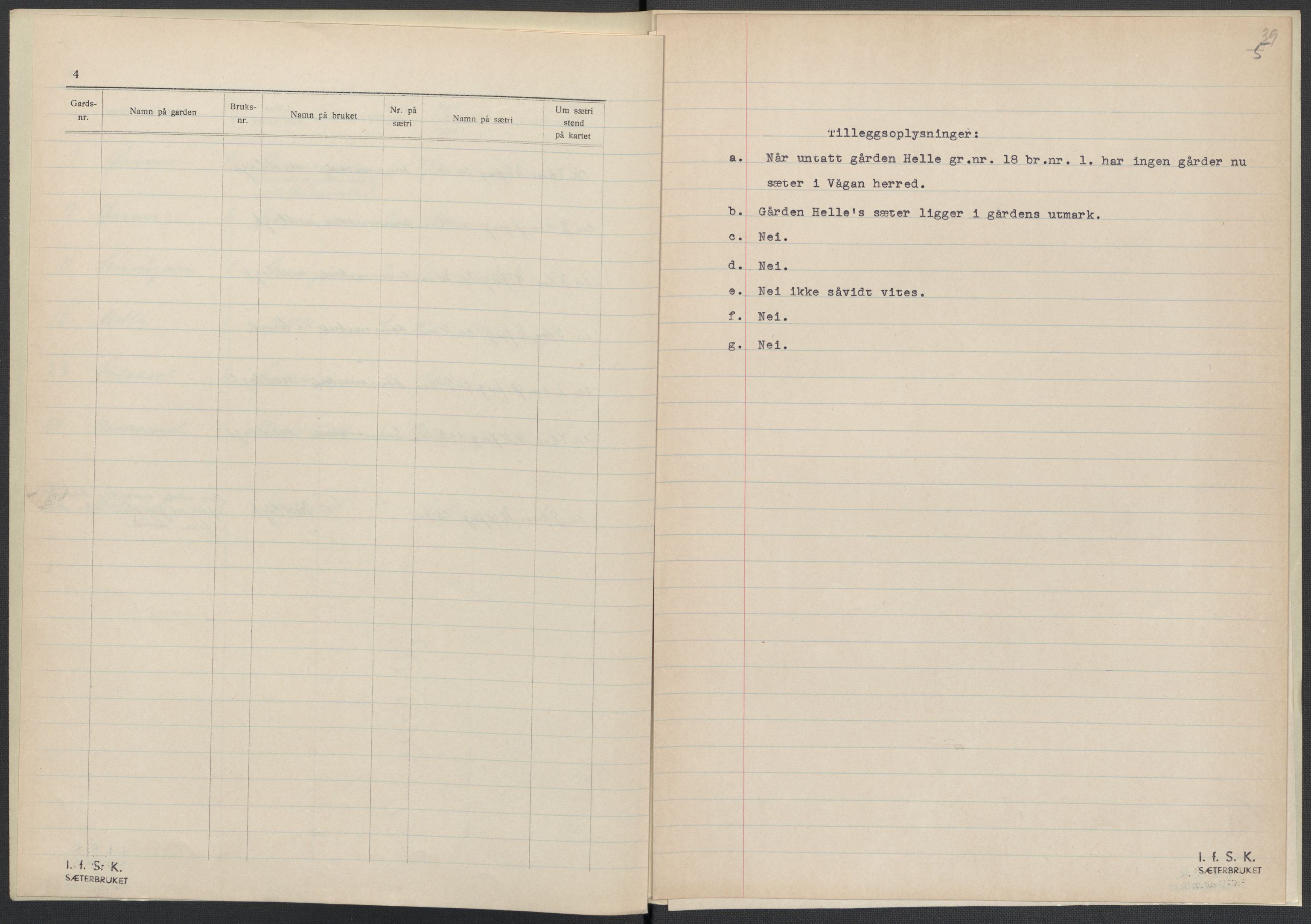 Instituttet for sammenlignende kulturforskning, AV/RA-PA-0424/F/Fc/L0016/0003: Eske B16: / Nordland (perm XLVIII), 1932-1937, p. 39