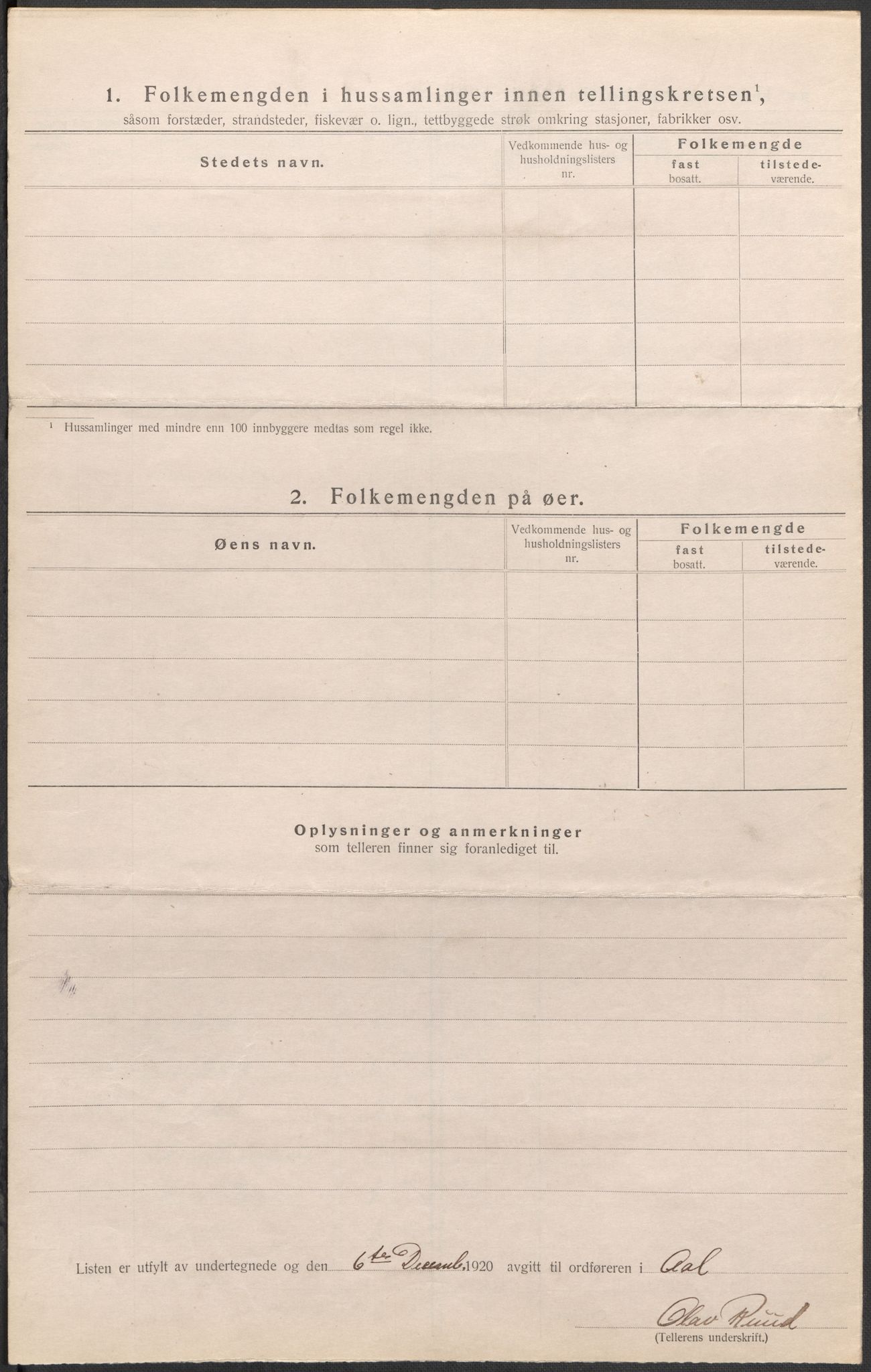 SAKO, 1920 census for Ål, 1920, p. 37