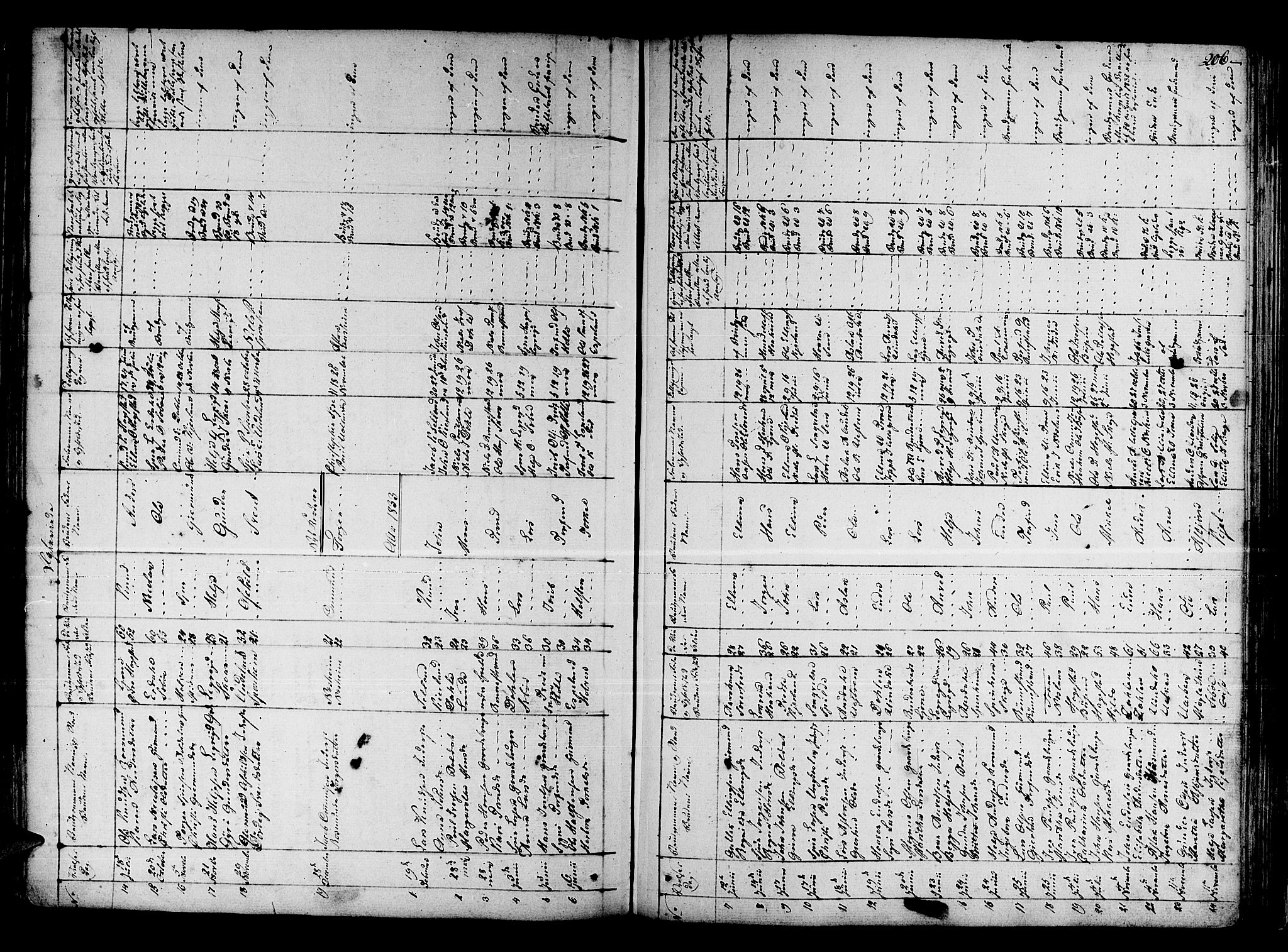 Ulvik sokneprestembete, SAB/A-78801/H/Haa: Parish register (official) no. A 11, 1793-1838, p. 206