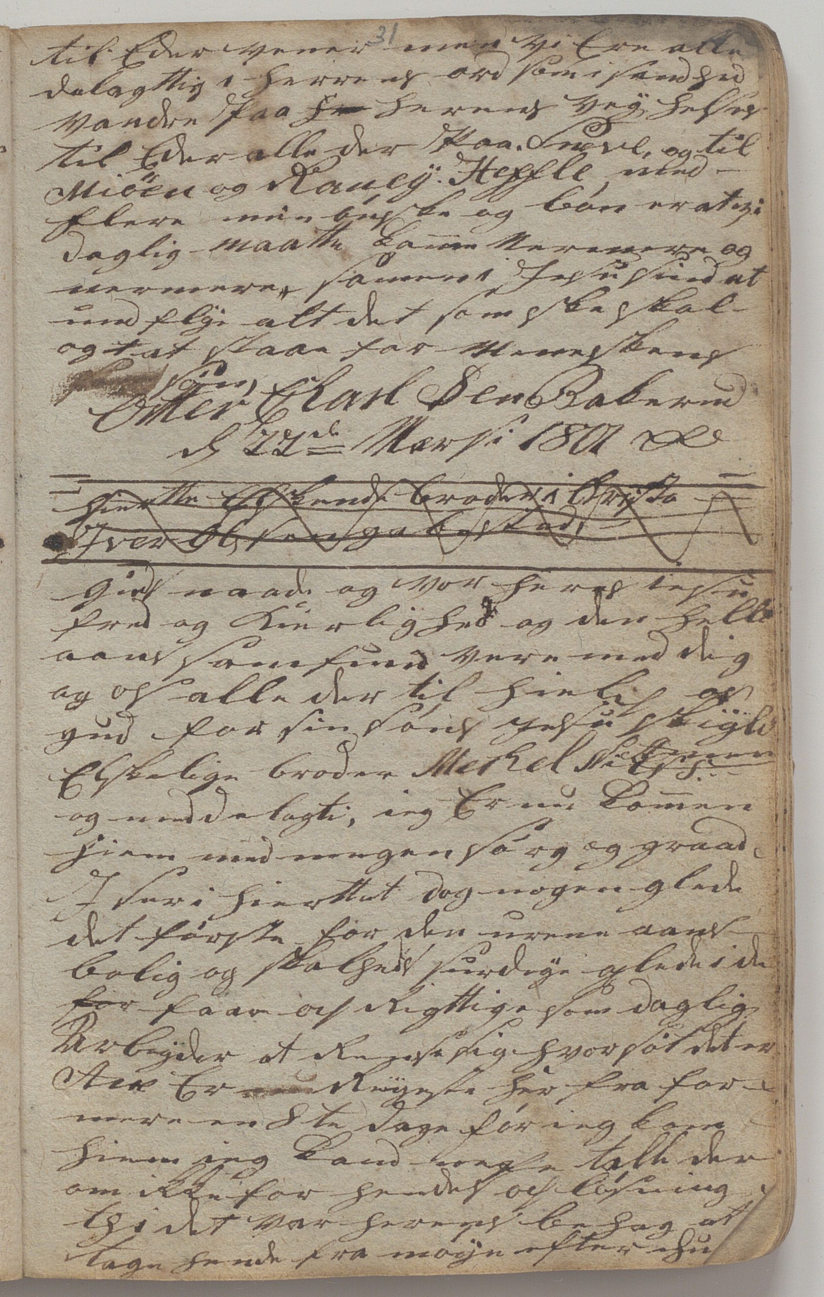 Heggtveitsamlingen, TMF/A-1007/H/L0045/0005: Brev, kopibøker, biografiske opptegnelser etc. / "Bøasæter", 1800-1820, p. 31