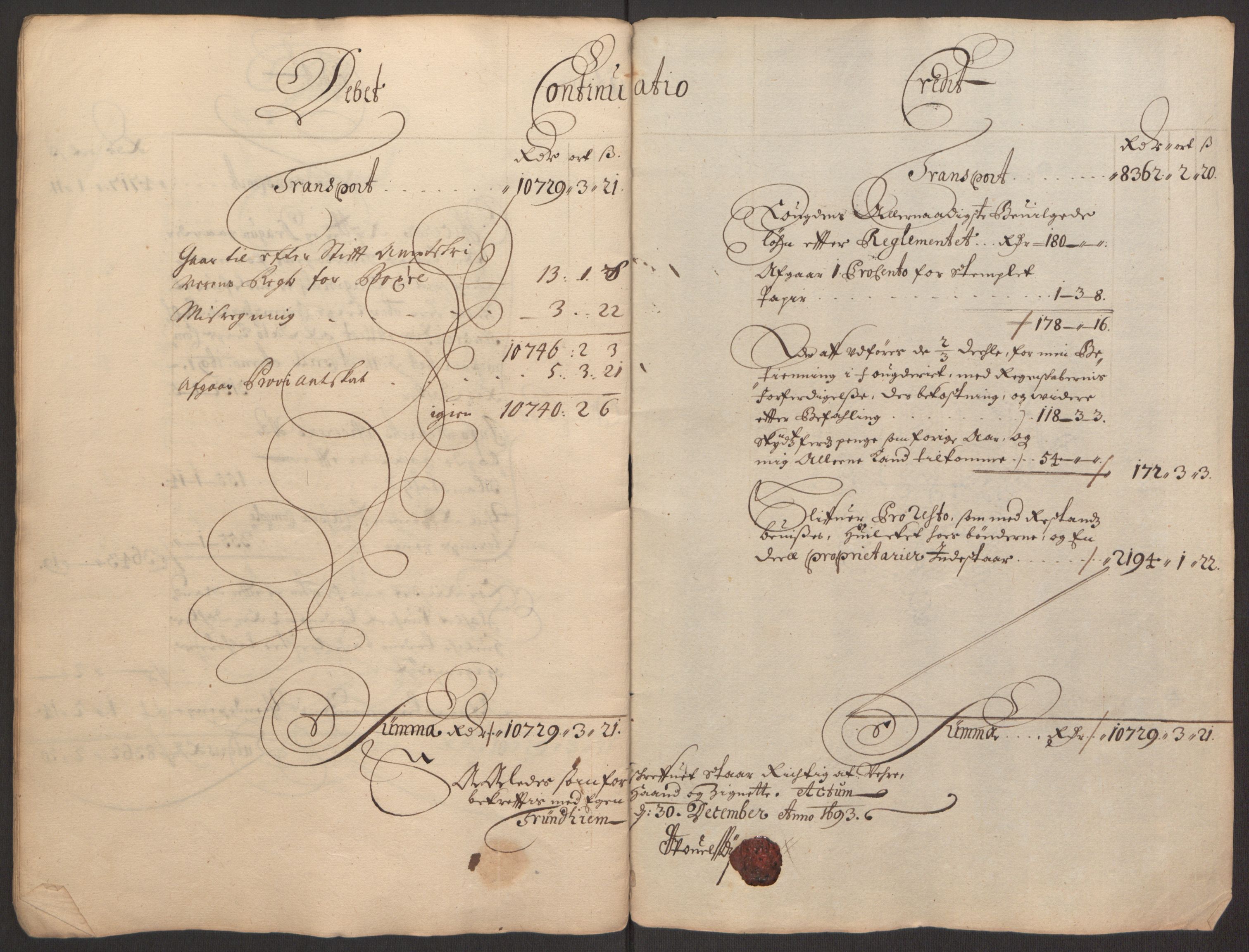 Rentekammeret inntil 1814, Reviderte regnskaper, Fogderegnskap, AV/RA-EA-4092/R62/L4186: Fogderegnskap Stjørdal og Verdal, 1693-1694, p. 21