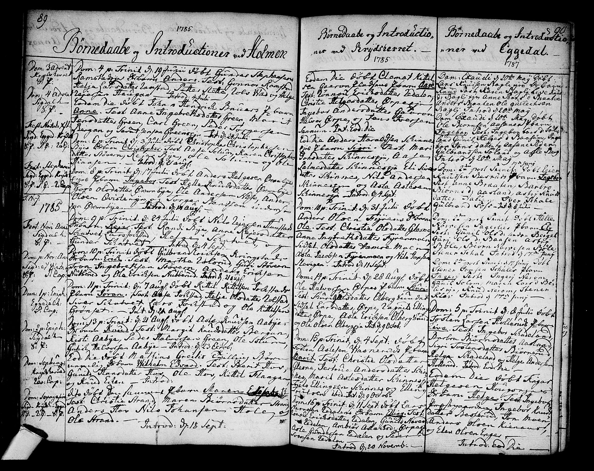 Sigdal kirkebøker, AV/SAKO-A-245/F/Fa/L0002: Parish register (official) no. I 2, 1778-1792, p. 89-90