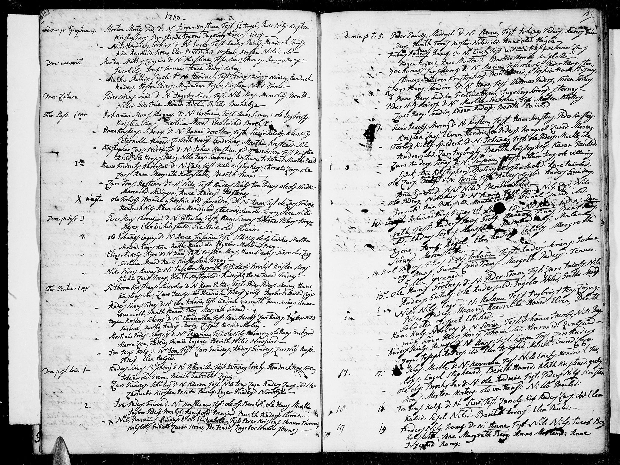 Tromsø sokneprestkontor/stiftsprosti/domprosti, AV/SATØ-S-1343/G/Ga/L0003kirke: Parish register (official) no. 3, 1779-1796, p. 15