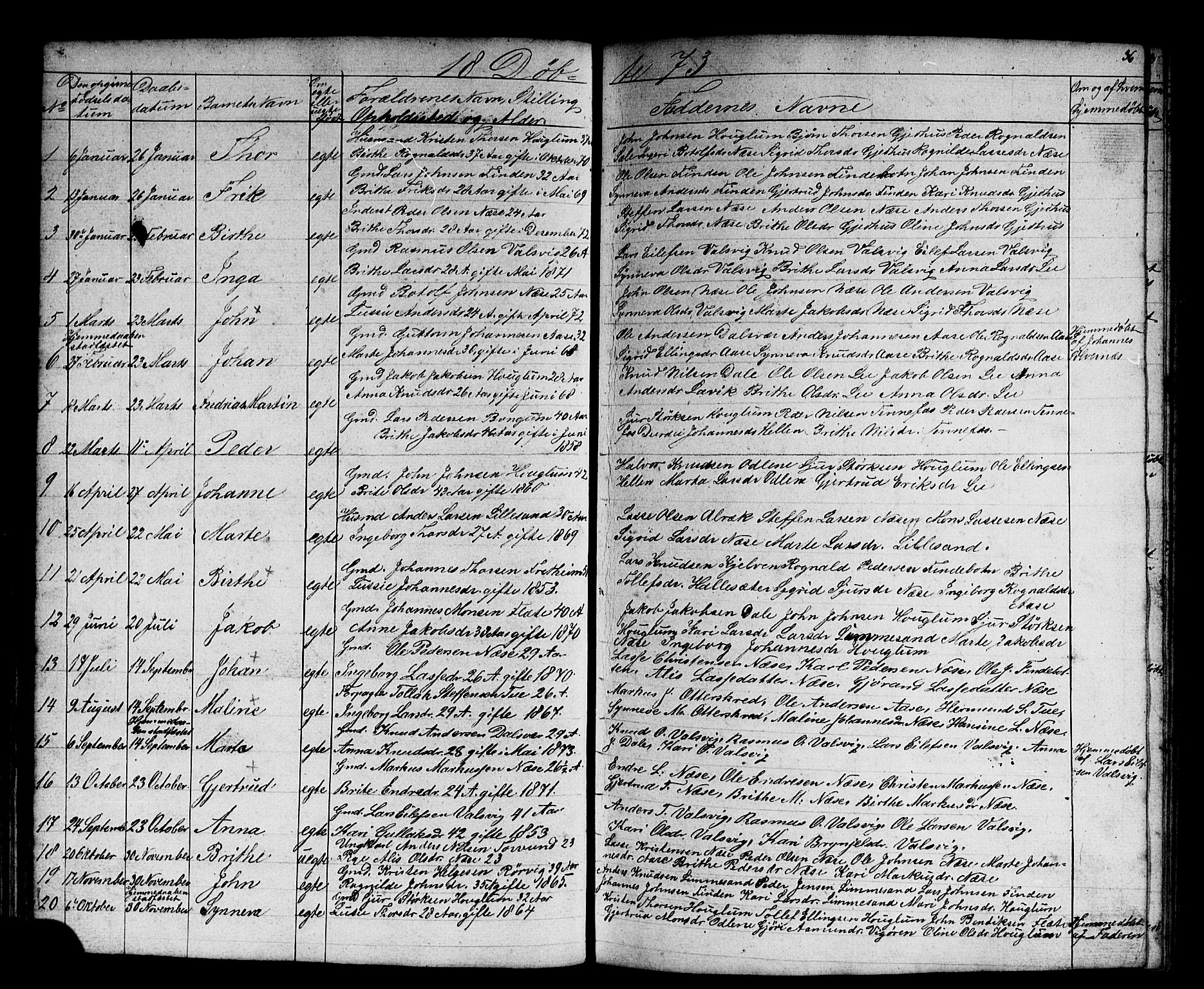 Vik sokneprestembete, SAB/A-81501: Parish register (copy) no. B 1, 1847-1877, p. 36