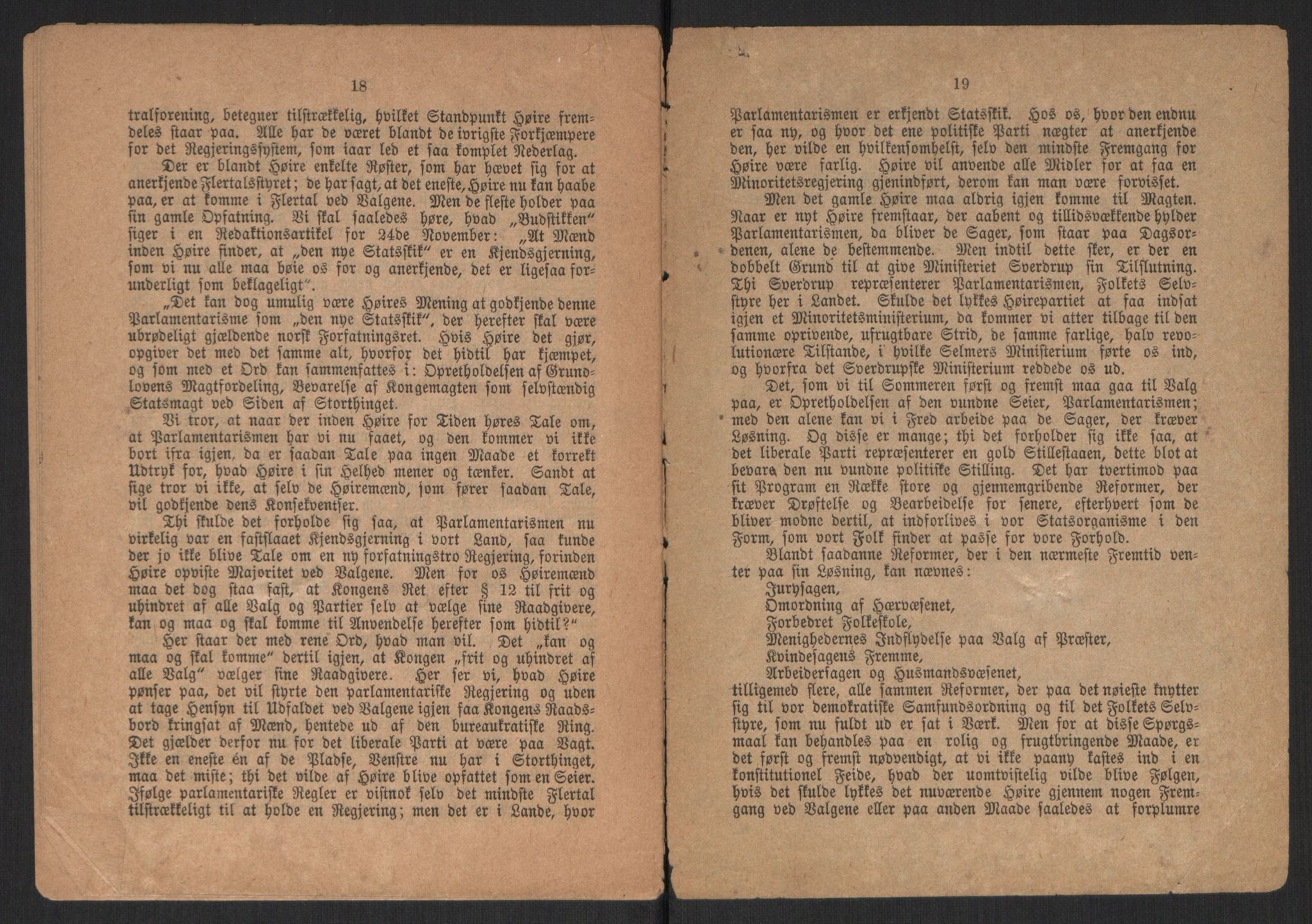 Venstres Hovedorganisasjon, AV/RA-PA-0876/X/L0001: De eldste skrifter, 1860-1936, p. 459