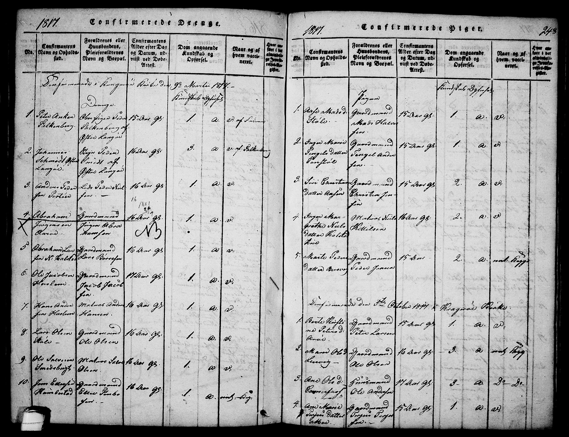 Sannidal kirkebøker, SAKO/A-296/F/Fa/L0004: Parish register (official) no. 4, 1814-1829, p. 248