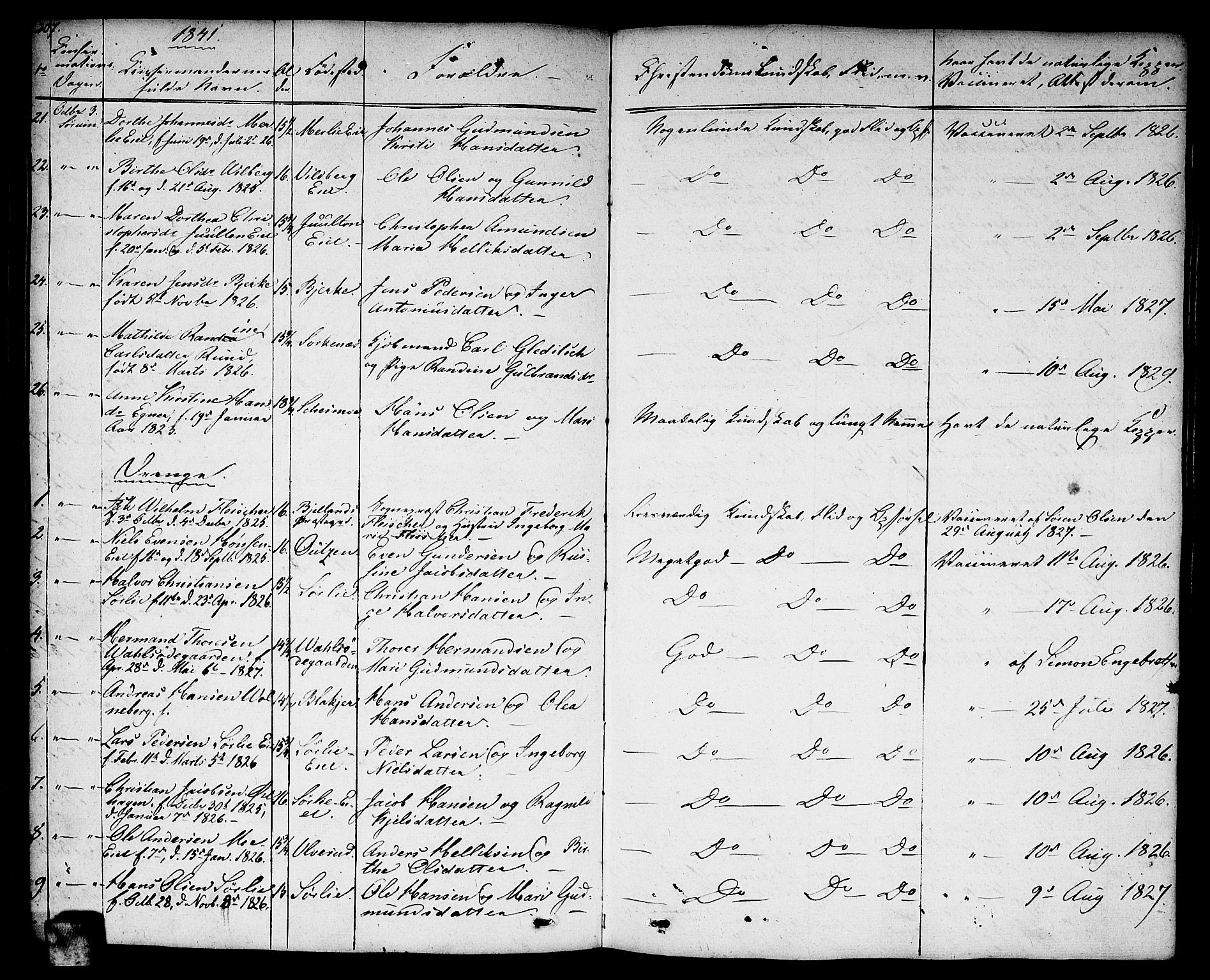 Sørum prestekontor Kirkebøker, AV/SAO-A-10303/F/Fa/L0004: Parish register (official) no. I 4, 1829-1845, p. 207