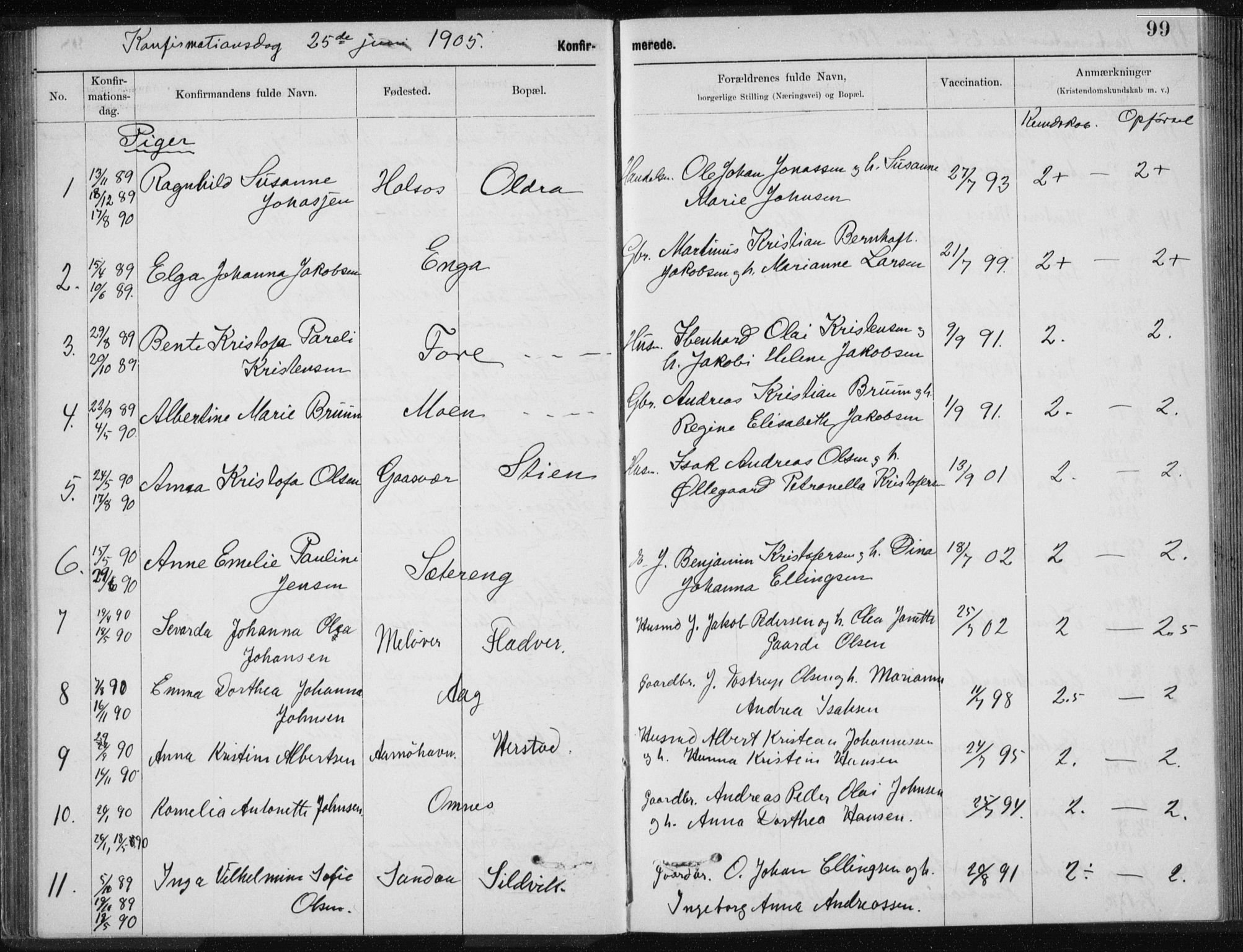 Ministerialprotokoller, klokkerbøker og fødselsregistre - Nordland, SAT/A-1459/843/L0637: Parish register (copy) no. 843C06, 1884-1908, p. 99