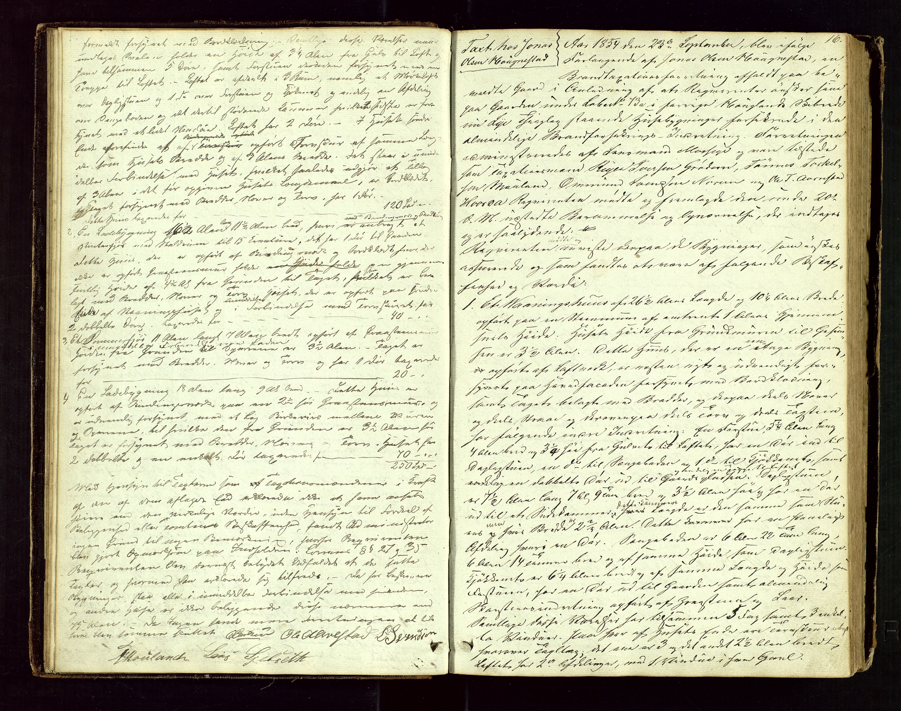 Time lensmannskontor, AV/SAST-A-100420/Goa/L0001: "Brandtaxations-Protocol for Houglands Thinglaug", 1846-1904, p. 15b-16a