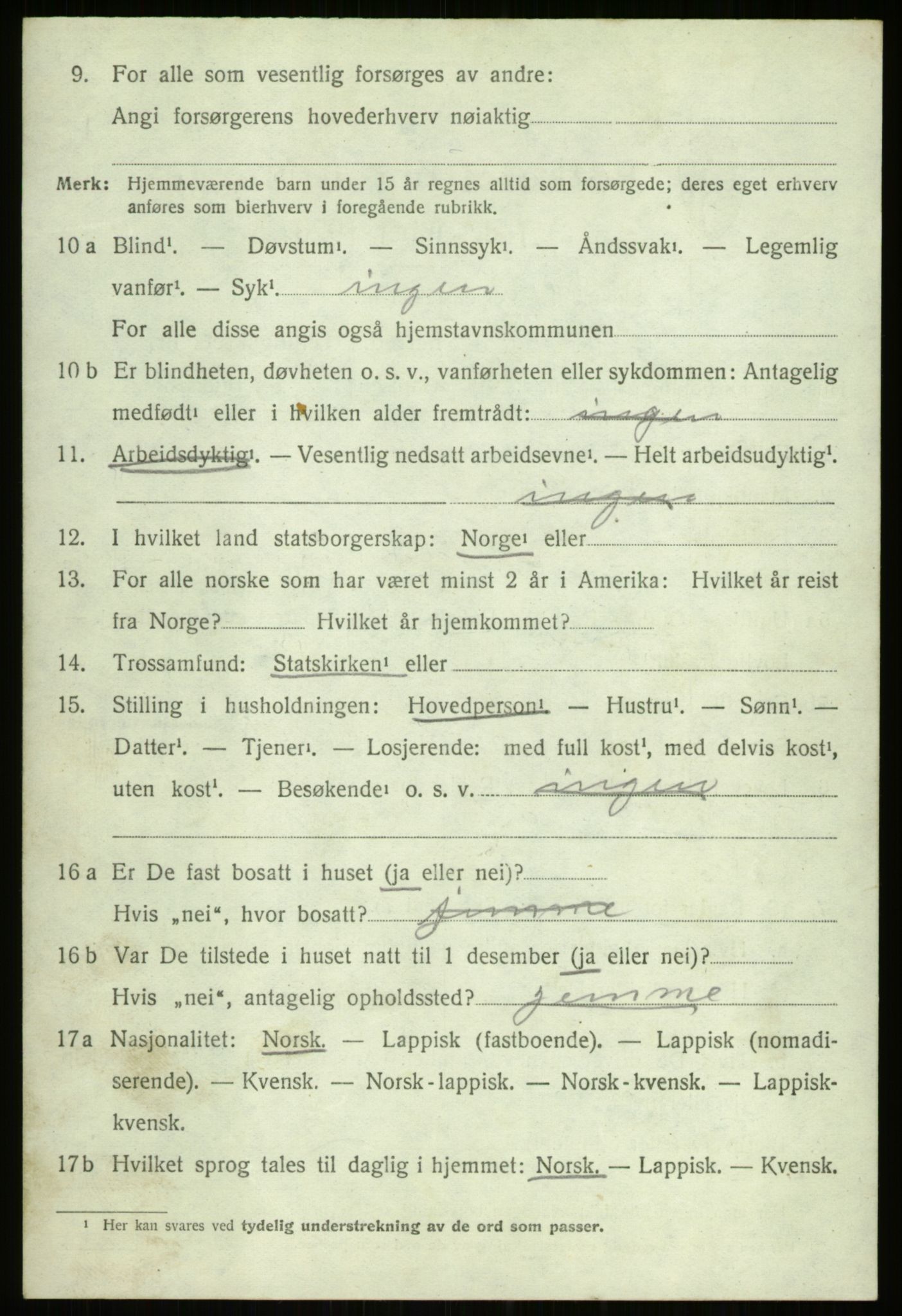 SATØ, 1920 census for Ibestad, 1920, p. 13235