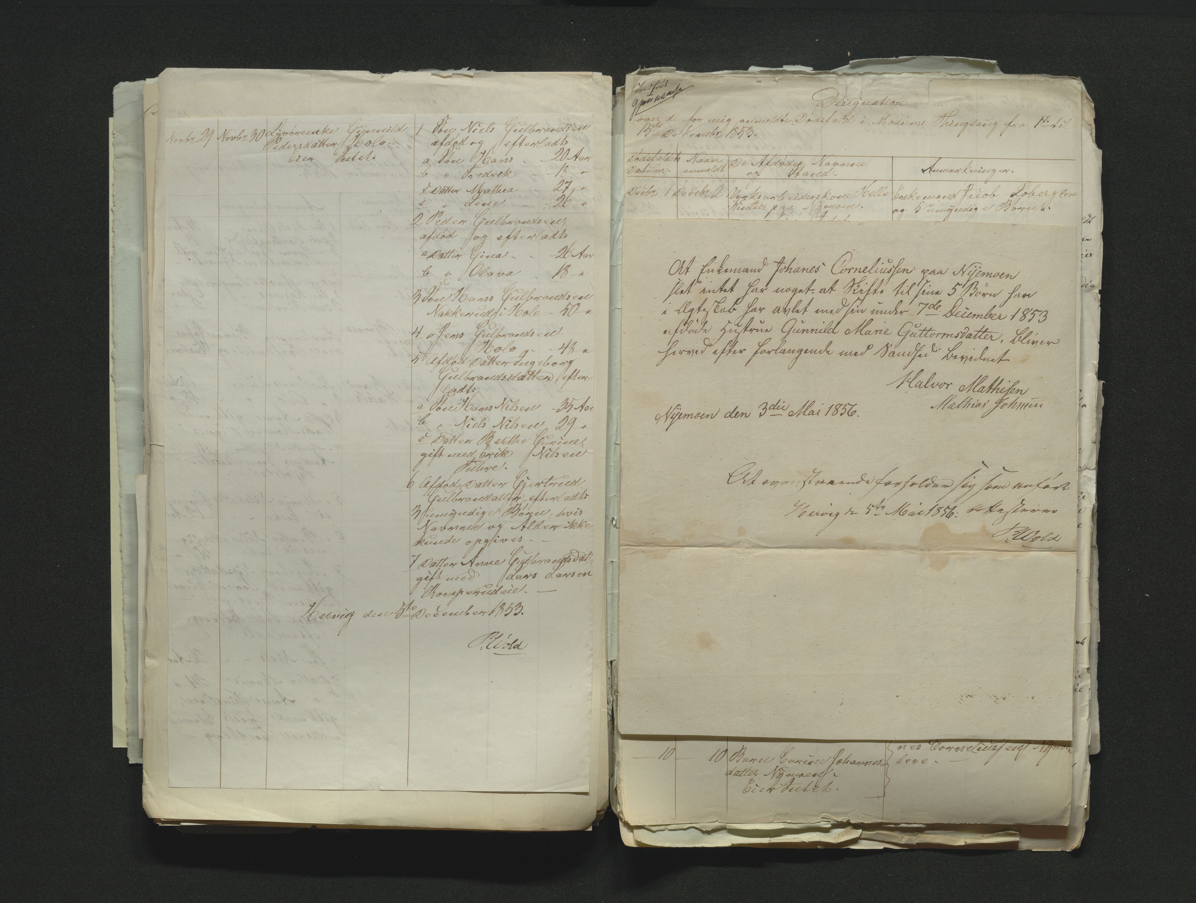 Eiker, Modum og Sigdal sorenskriveri, AV/SAKO-A-123/H/Ha/Hab/L0008: Dødsfallsmeldinger, 1850-1853