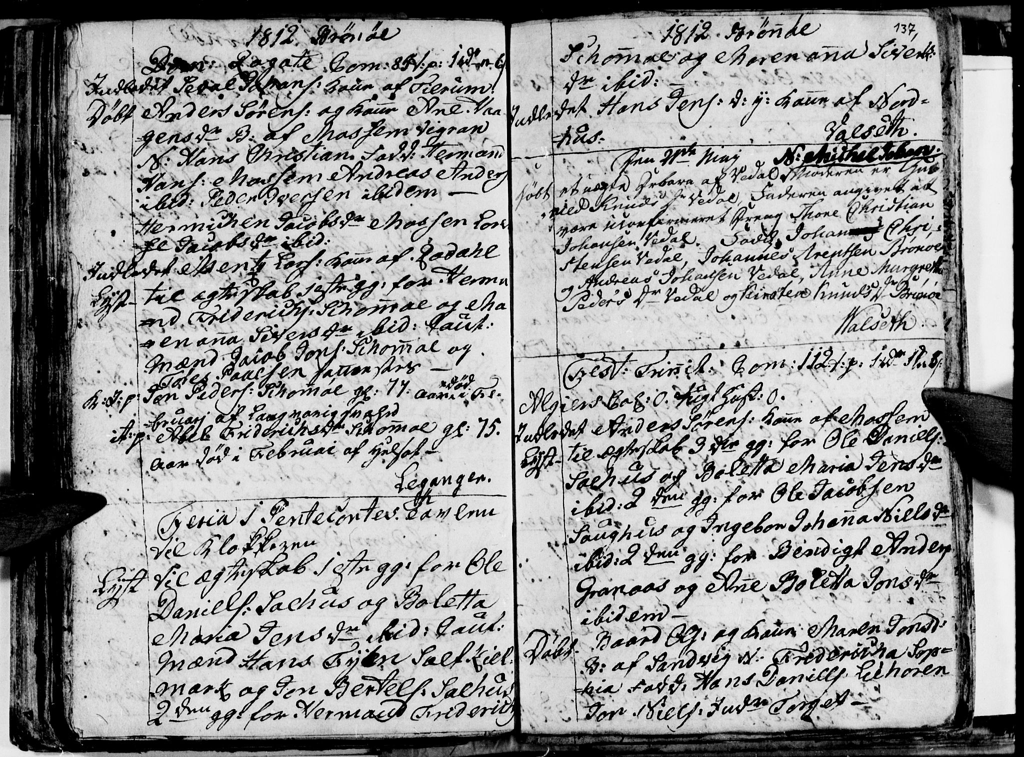 Ministerialprotokoller, klokkerbøker og fødselsregistre - Nordland, AV/SAT-A-1459/813/L0209: Parish register (copy) no. 813C01, 1803-1821, p. 137