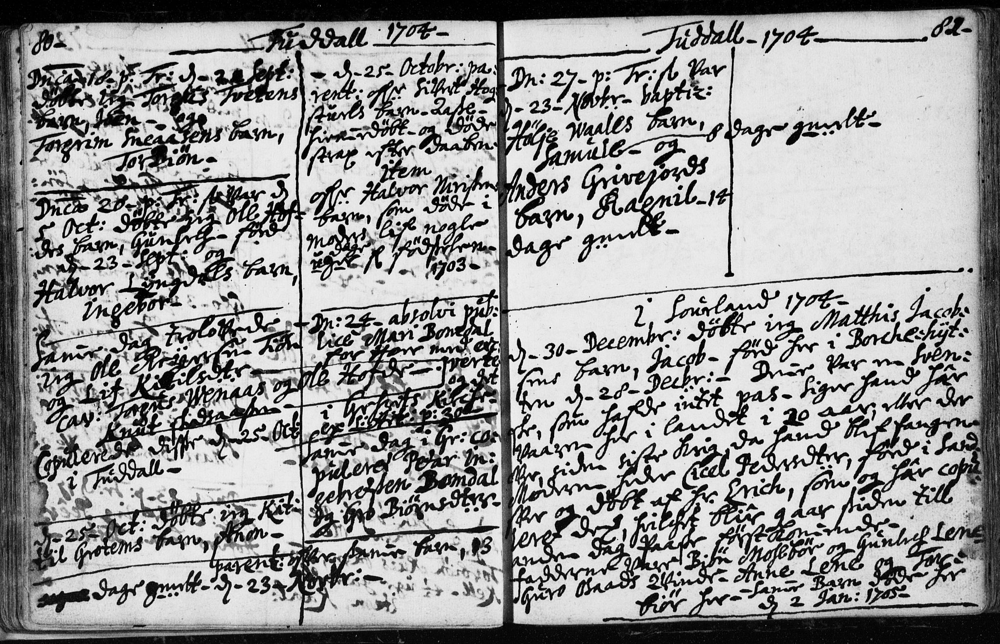 Hjartdal kirkebøker, AV/SAKO-A-270/F/Fa/L0001: Parish register (official) no. I 1, 1685-1714, p. 80-81