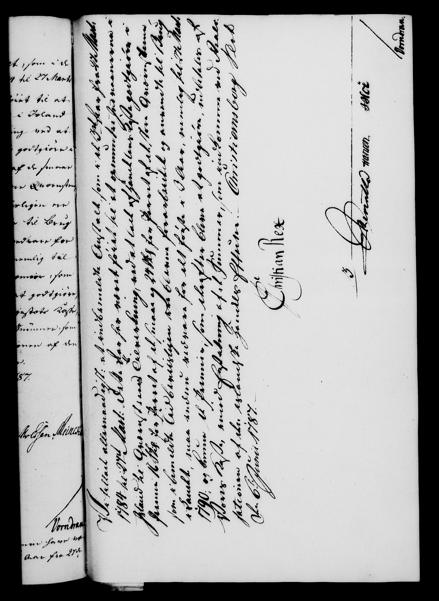 Rentekammeret, Kammerkanselliet, RA/EA-3111/G/Gf/Gfa/L0069: Norsk relasjons- og resolusjonsprotokoll (merket RK 52.69), 1787, p. 417