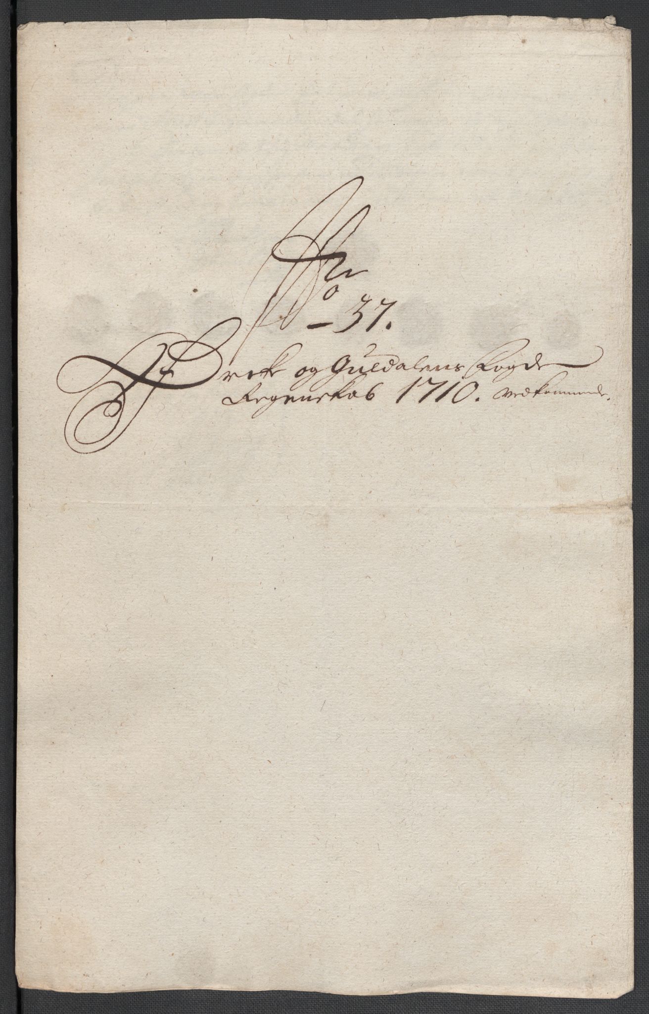 Rentekammeret inntil 1814, Reviderte regnskaper, Fogderegnskap, AV/RA-EA-4092/R60/L3960: Fogderegnskap Orkdal og Gauldal, 1710, p. 349