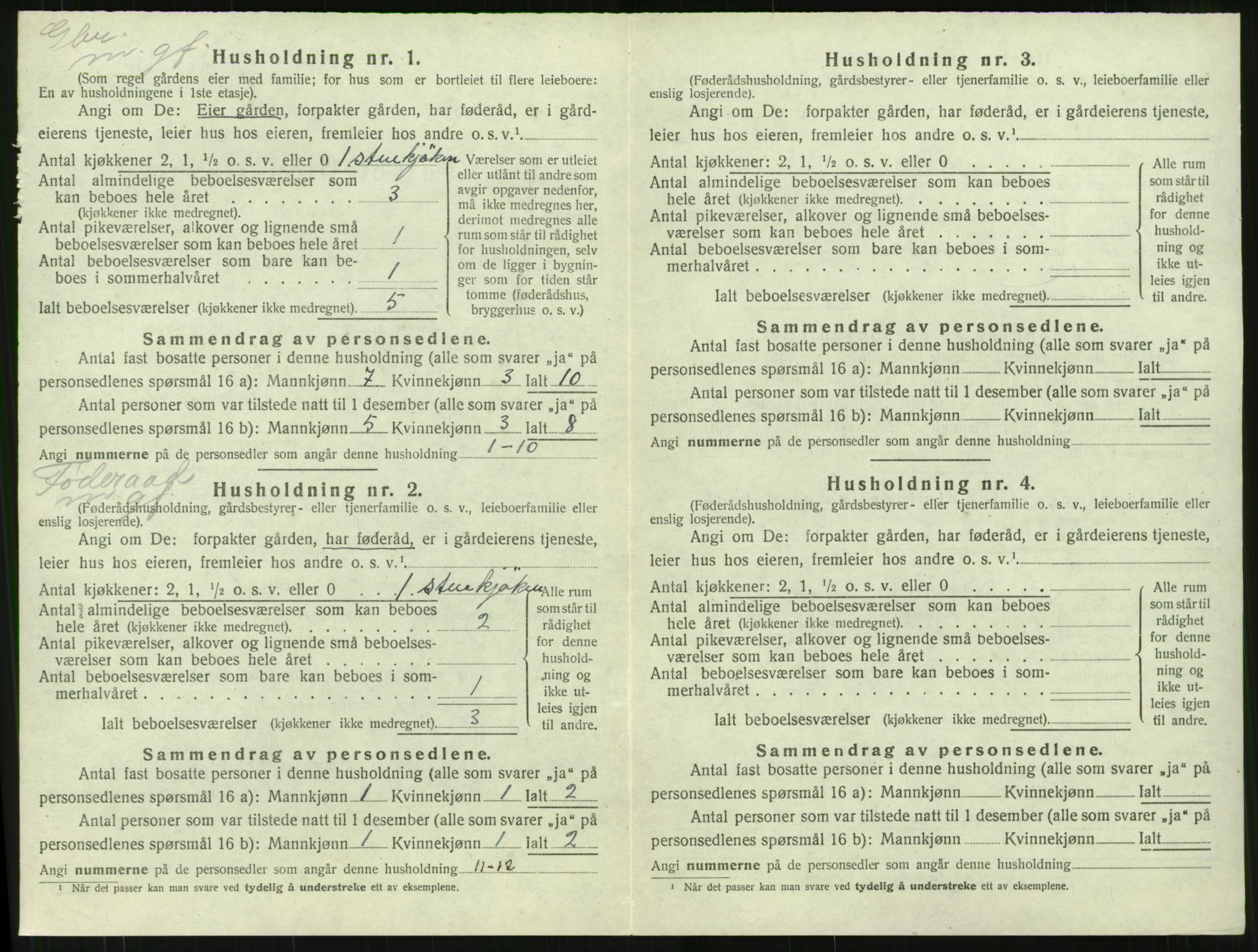 SAT, 1920 census for Stangvik, 1920, p. 621