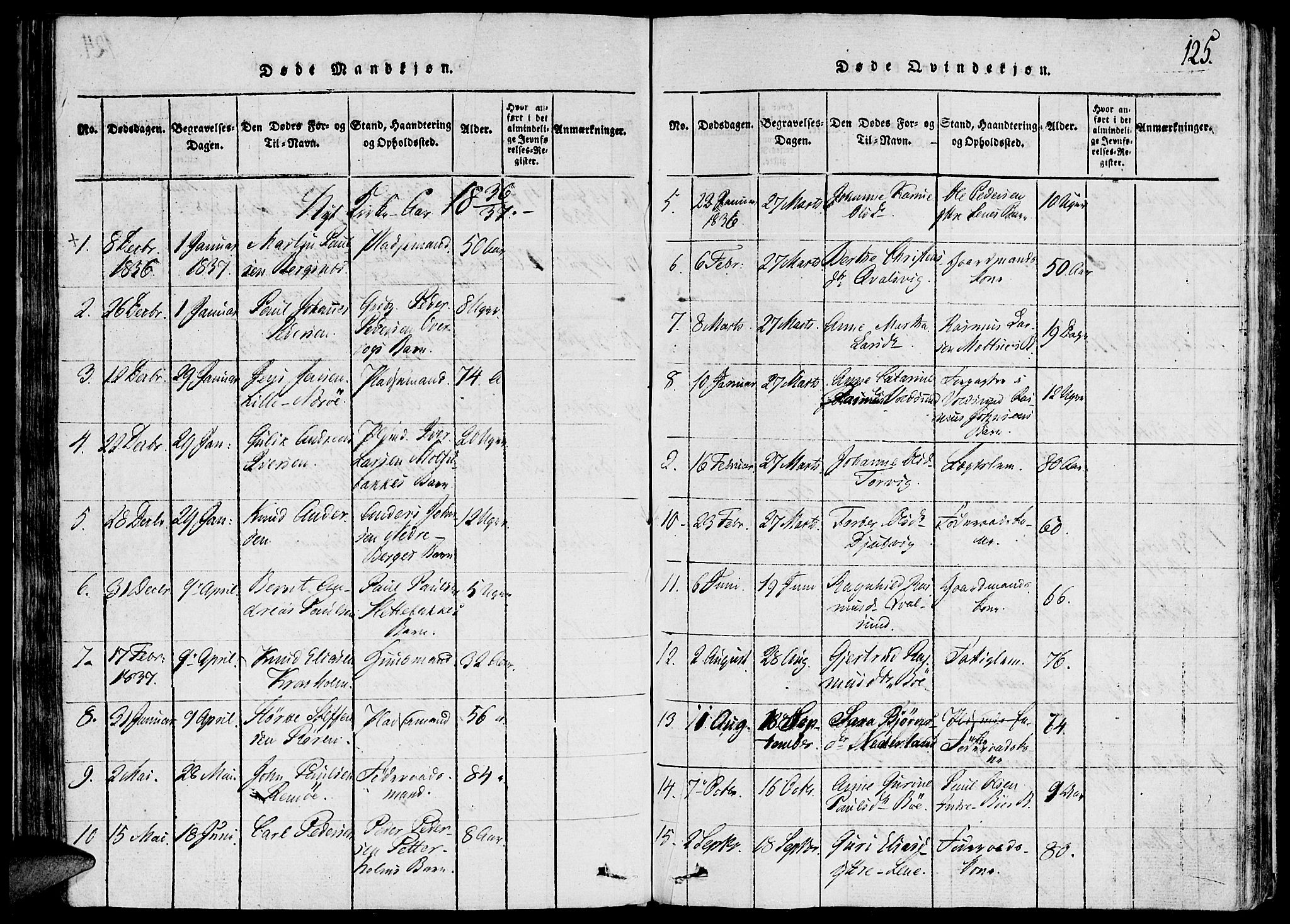 Ministerialprotokoller, klokkerbøker og fødselsregistre - Møre og Romsdal, AV/SAT-A-1454/507/L0069: Parish register (official) no. 507A04, 1816-1841, p. 125