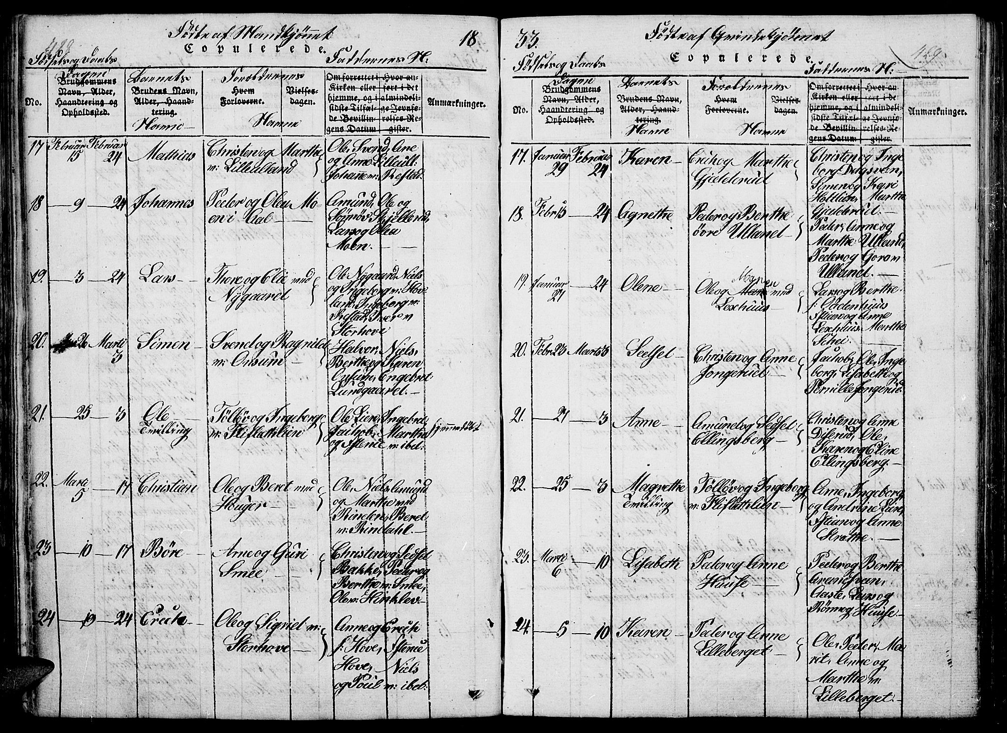 Fåberg prestekontor, AV/SAH-PREST-086/H/Ha/Haa/L0003: Parish register (official) no. 3, 1818-1833, p. 428-429