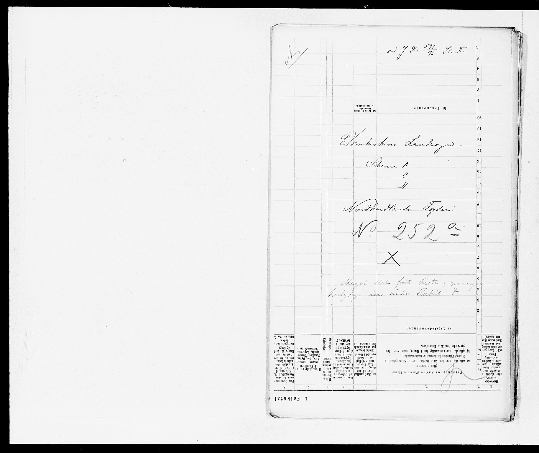 SAB, 1875 census for 1281L Bergen landdistrikt/Domkirken and Sandviken, 1875, p. 1