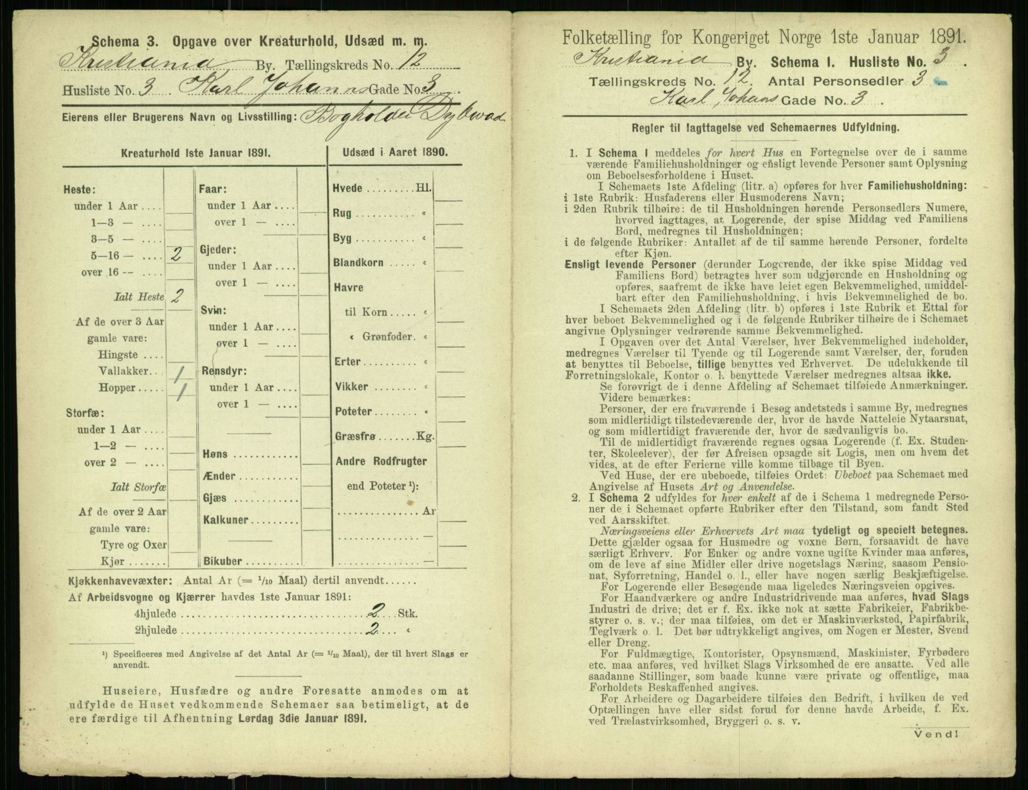 RA, 1891 census for 0301 Kristiania, 1891, p. 5386