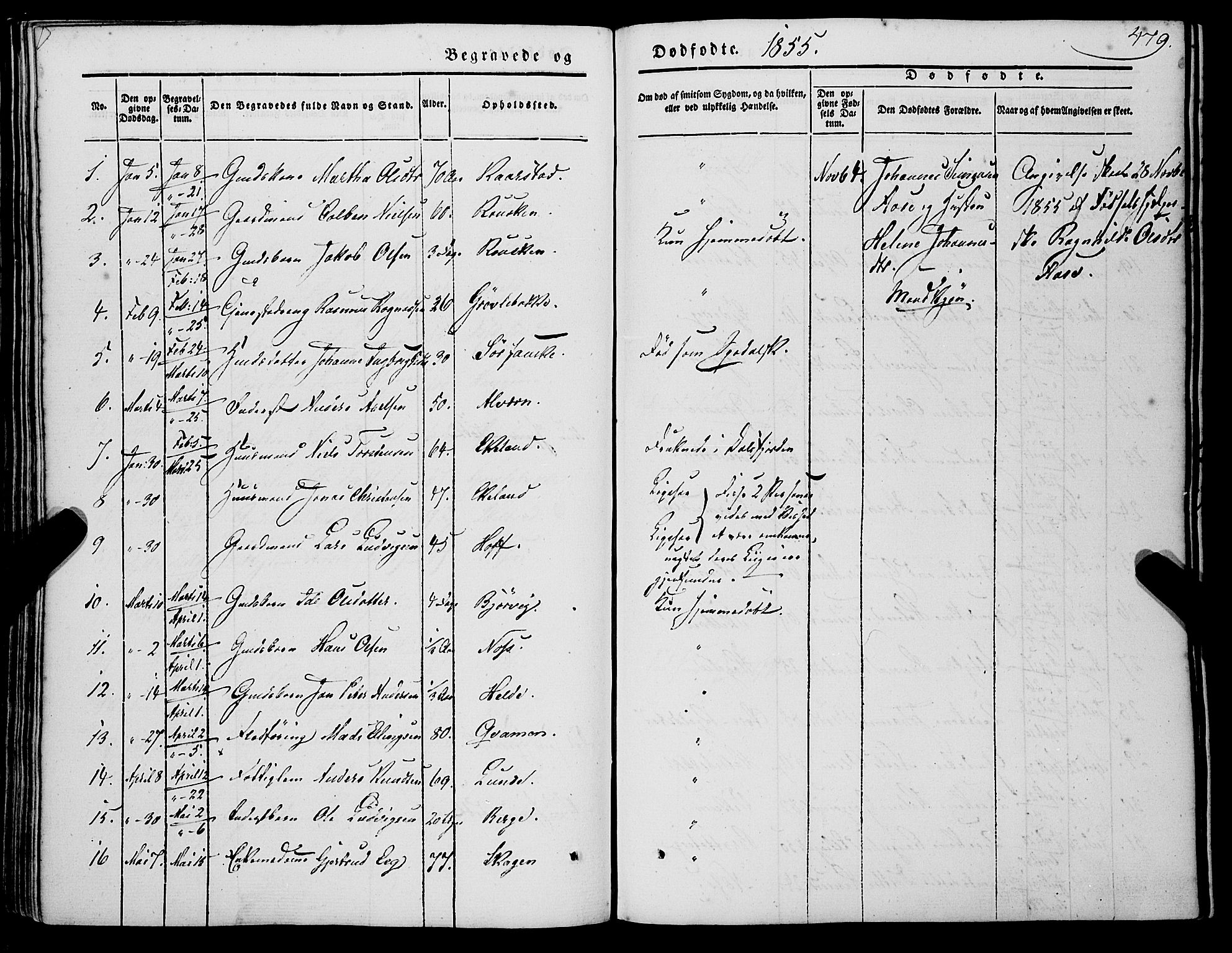 Gaular sokneprestembete, SAB/A-80001/H/Haa: Parish register (official) no. A 4II, 1841-1859, p. 479