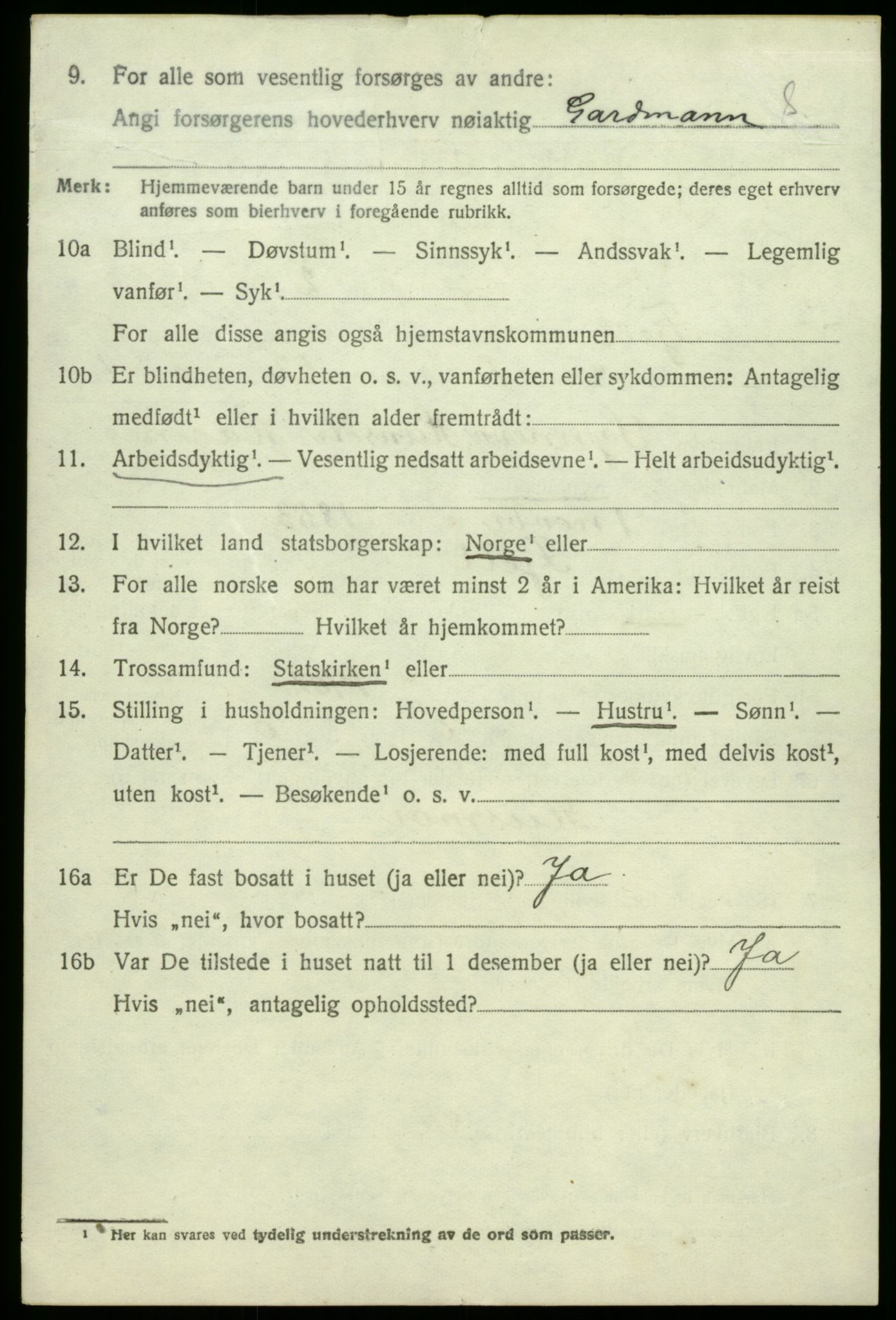 SAB, 1920 census for Fjell, 1920, p. 1471