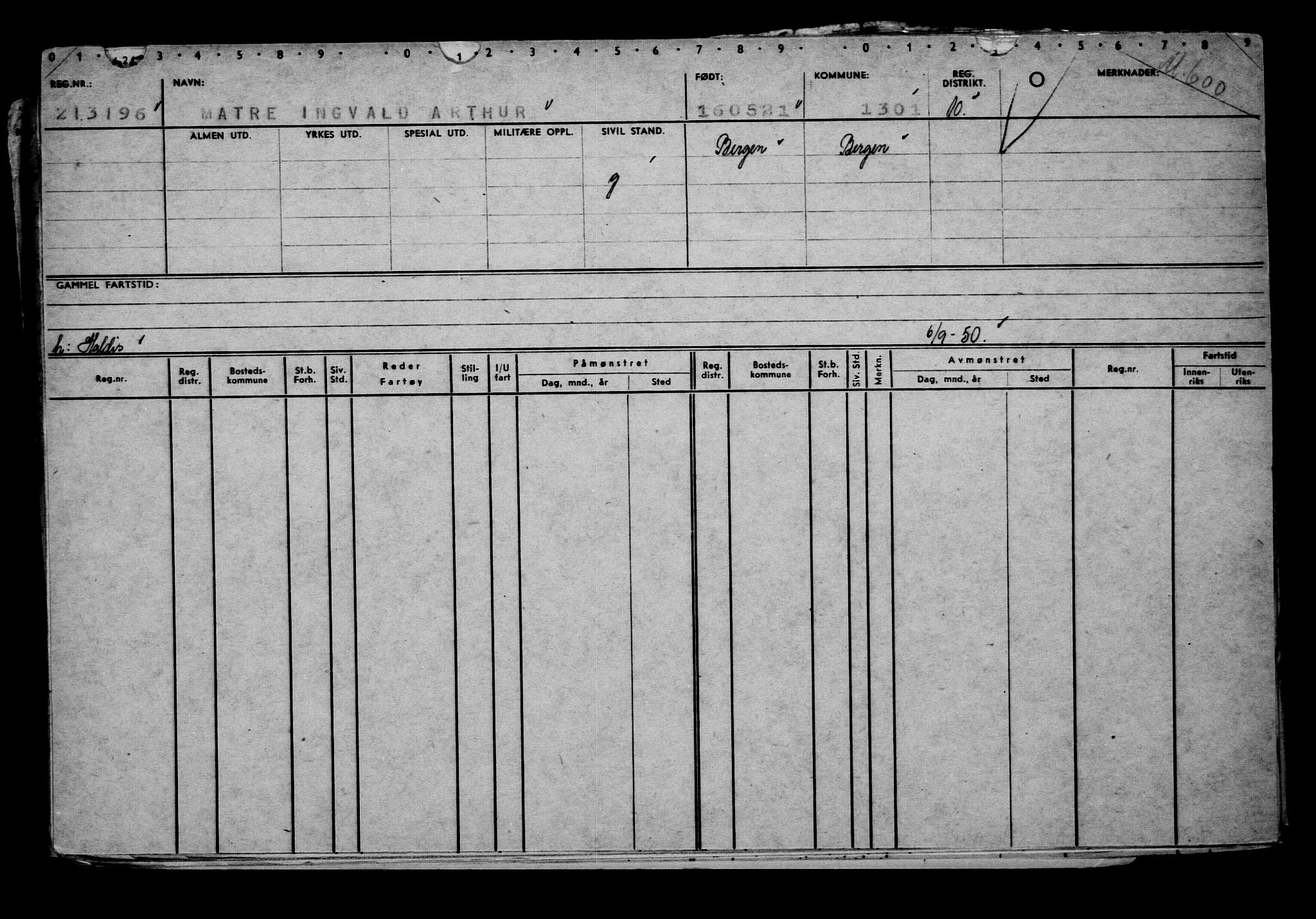 Direktoratet for sjømenn, AV/RA-S-3545/G/Gb/L0193: Hovedkort, 1921, p. 553
