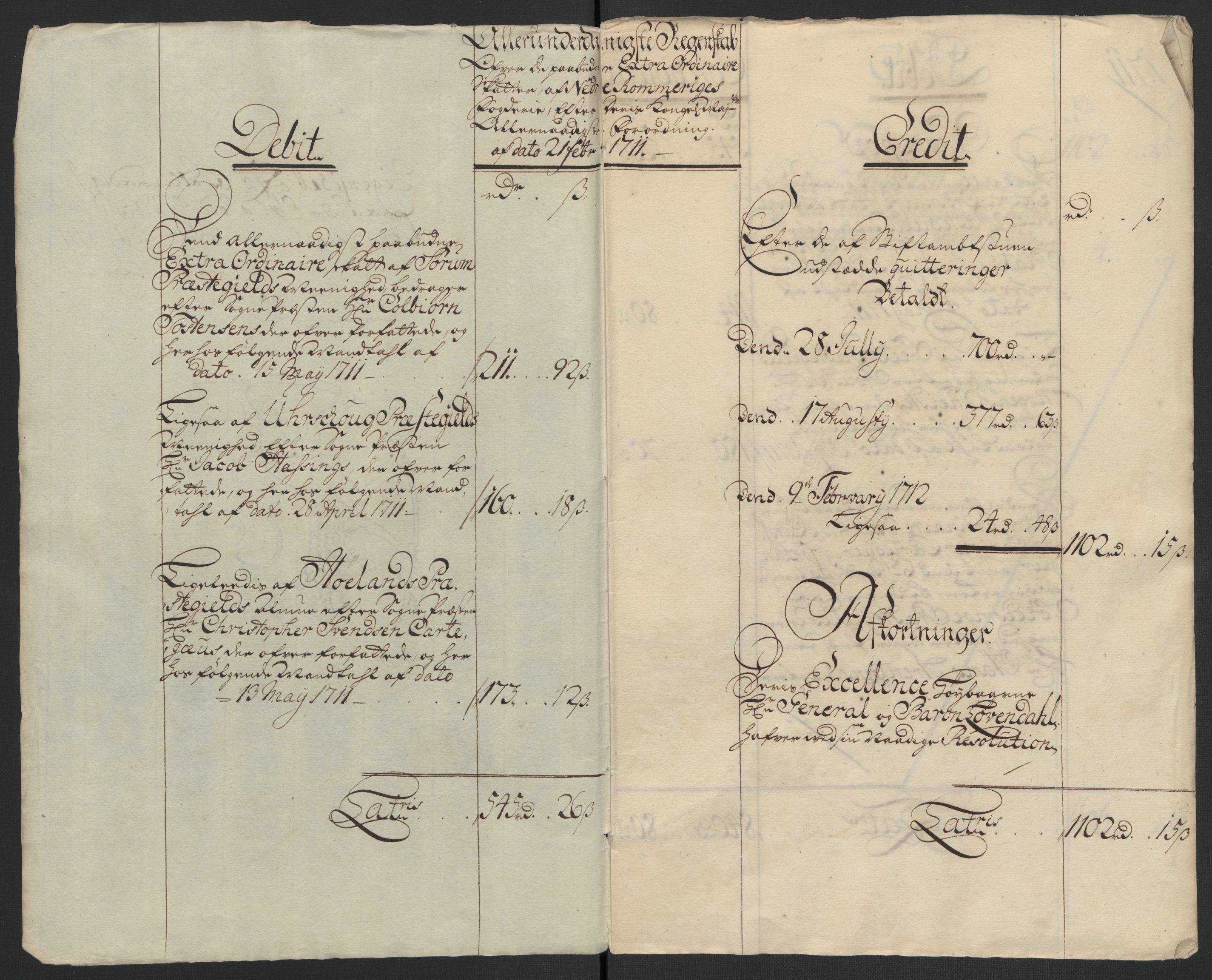 Rentekammeret inntil 1814, Reviderte regnskaper, Fogderegnskap, AV/RA-EA-4092/R11/L0593: Fogderegnskap Nedre Romerike, 1711, p. 185