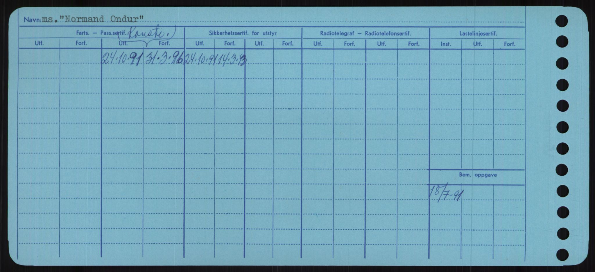 Sjøfartsdirektoratet med forløpere, Skipsmålingen, RA/S-1627/H/Ha/L0004/0001: Fartøy, Mas-R / Fartøy, Mas-Odd, p. 786