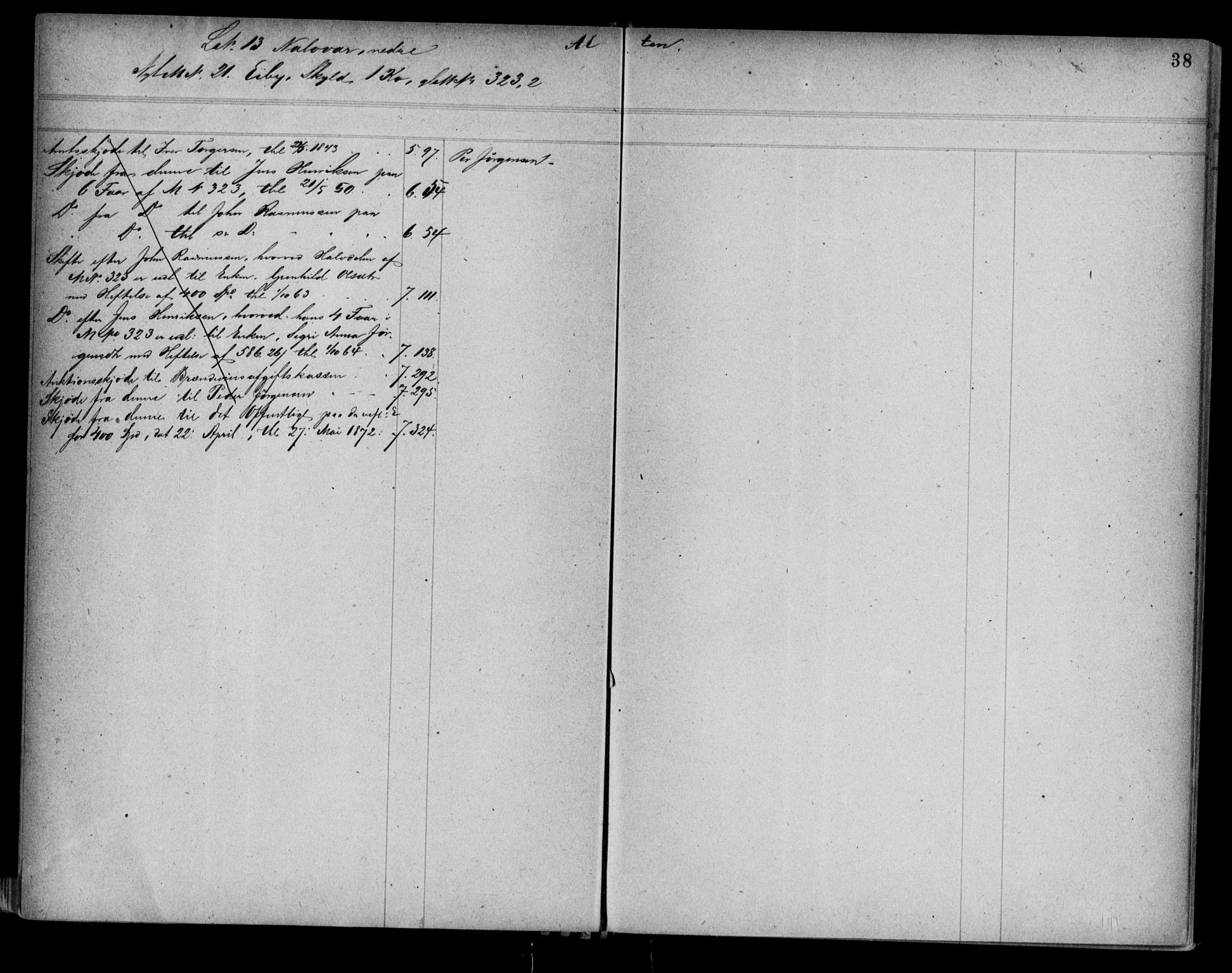 Alta fogderi/sorenskriveri, SATØ/SATØ-5/1/K/Kb/Kba/L0007pantereg: Mortgage register no. 7, 1776, p. 38