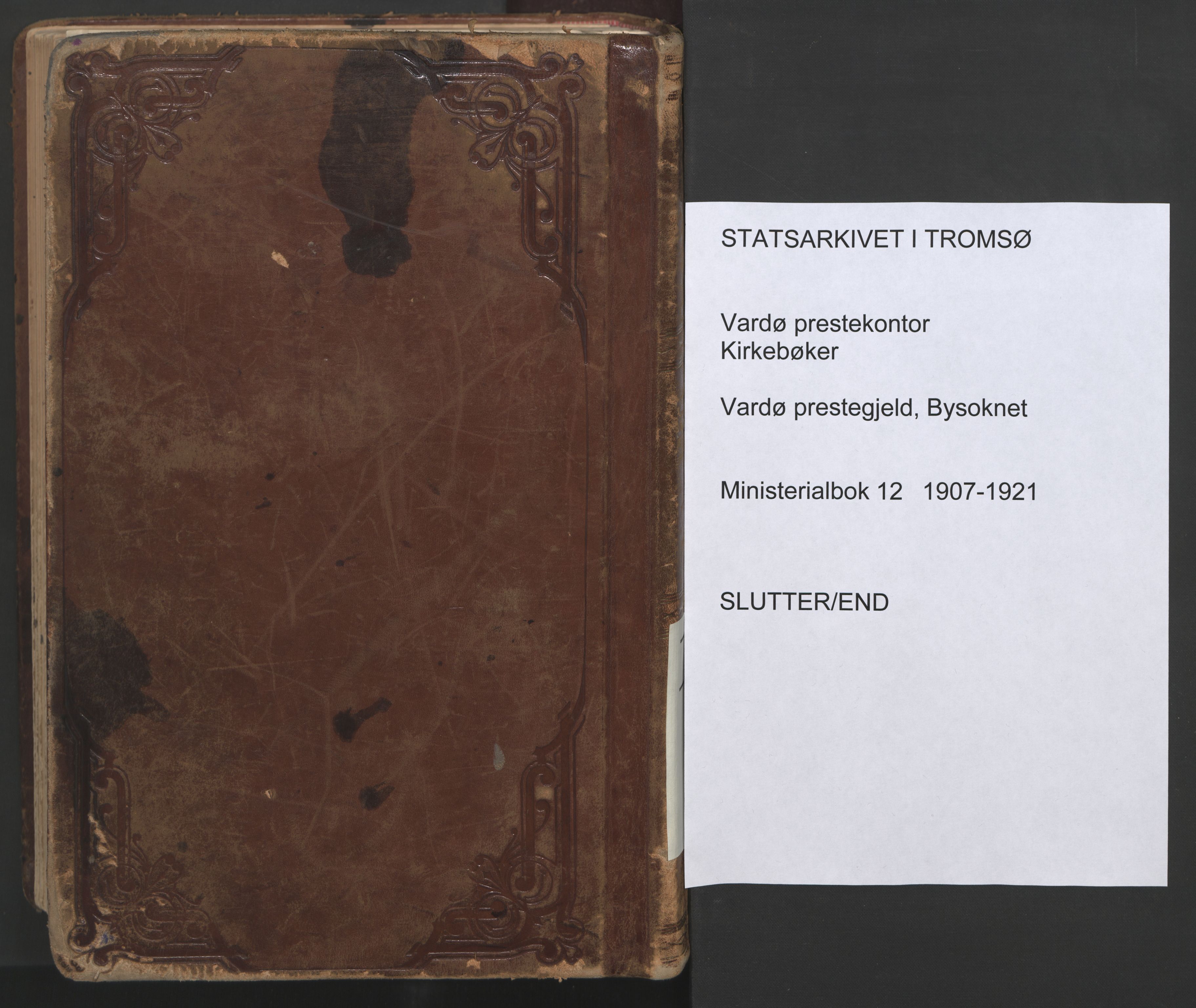 Vardø sokneprestkontor, AV/SATØ-S-1332/H/Ha/L0012kirke: Parish register (official) no. 12, 1907-1921