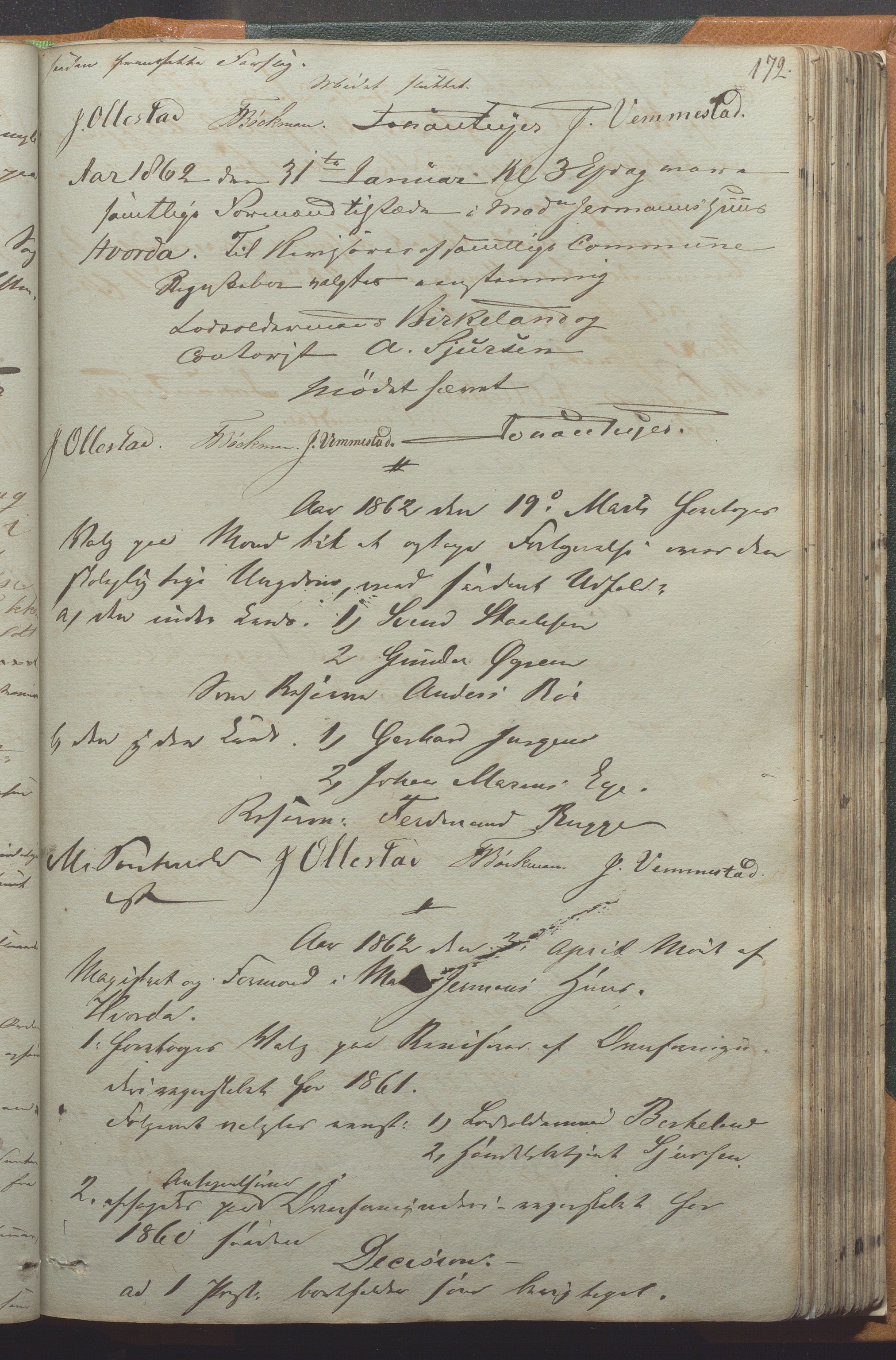 Egersund kommune (Ladested) - Formannskapet, IKAR/K-100502/A/L0002: Forhandlingsprotokoll, 1852-1862, p. 172a