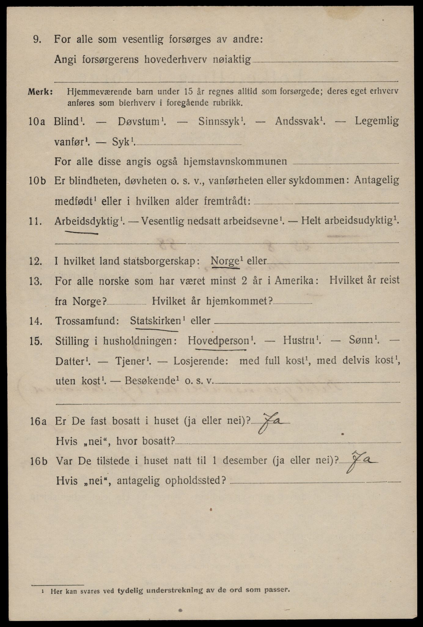 SAST, 1920 census for Stavanger, 1920, p. 90767