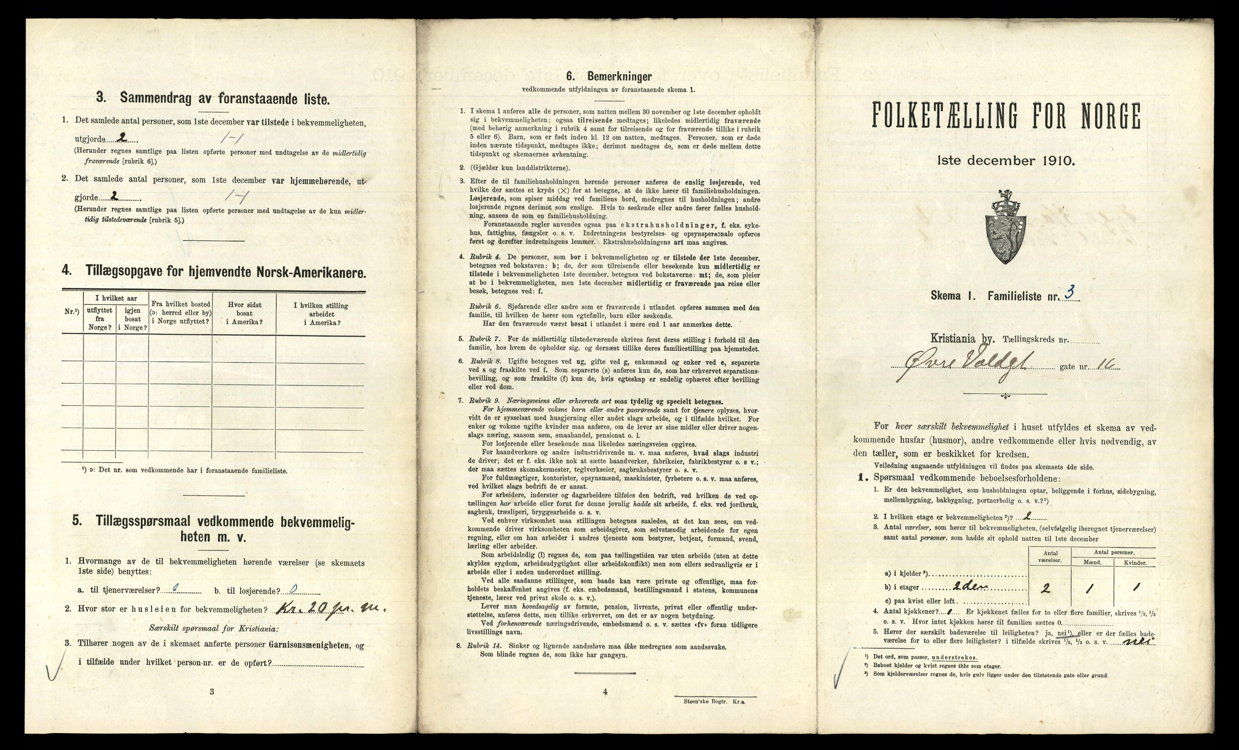 RA, 1910 census for Kristiania, 1910, p. 125263