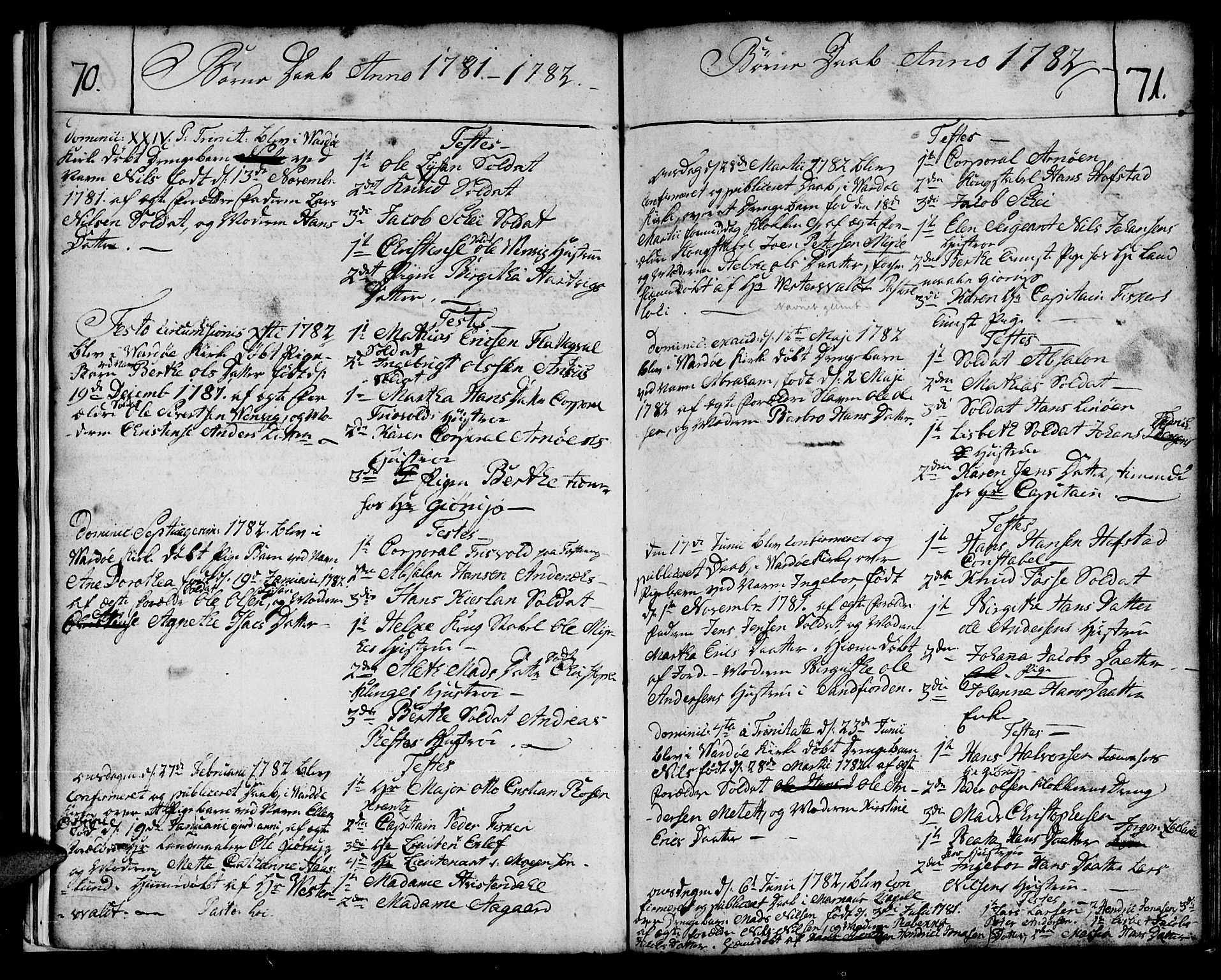 Vardø sokneprestkontor, AV/SATØ-S-1332/H/Ha/L0001kirke: Parish register (official) no. 1, 1769-1804, p. 70-71