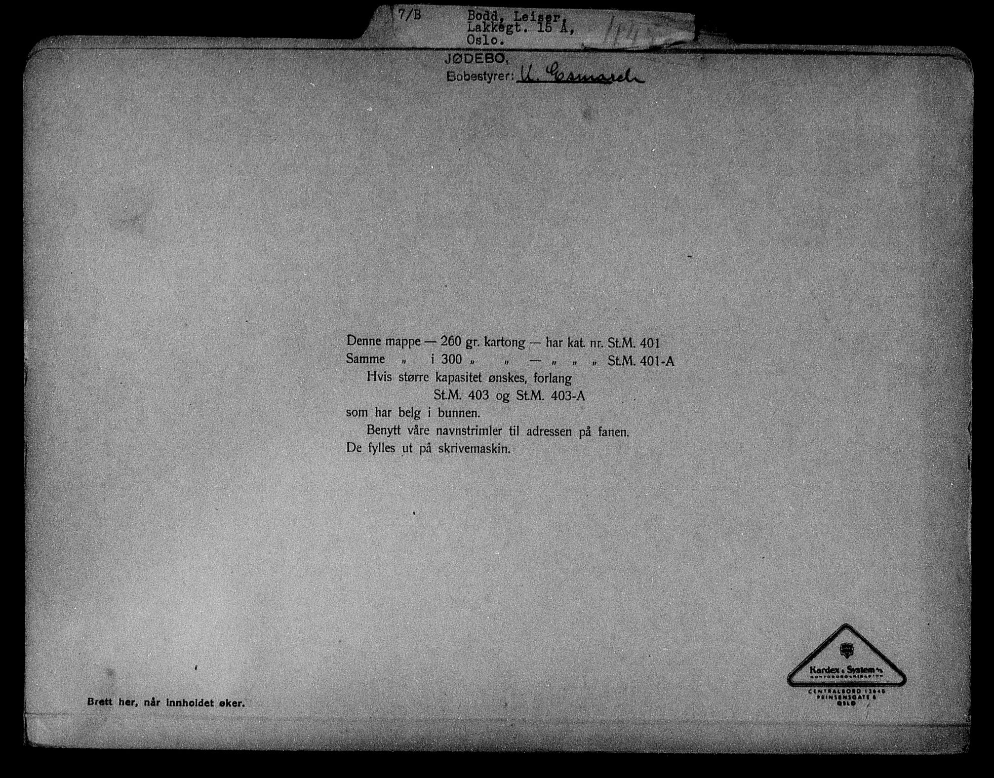 Justisdepartementet, Tilbakeføringskontoret for inndratte formuer, AV/RA-S-1564/H/Hc/Hcc/L0927: --, 1945-1947, p. 2