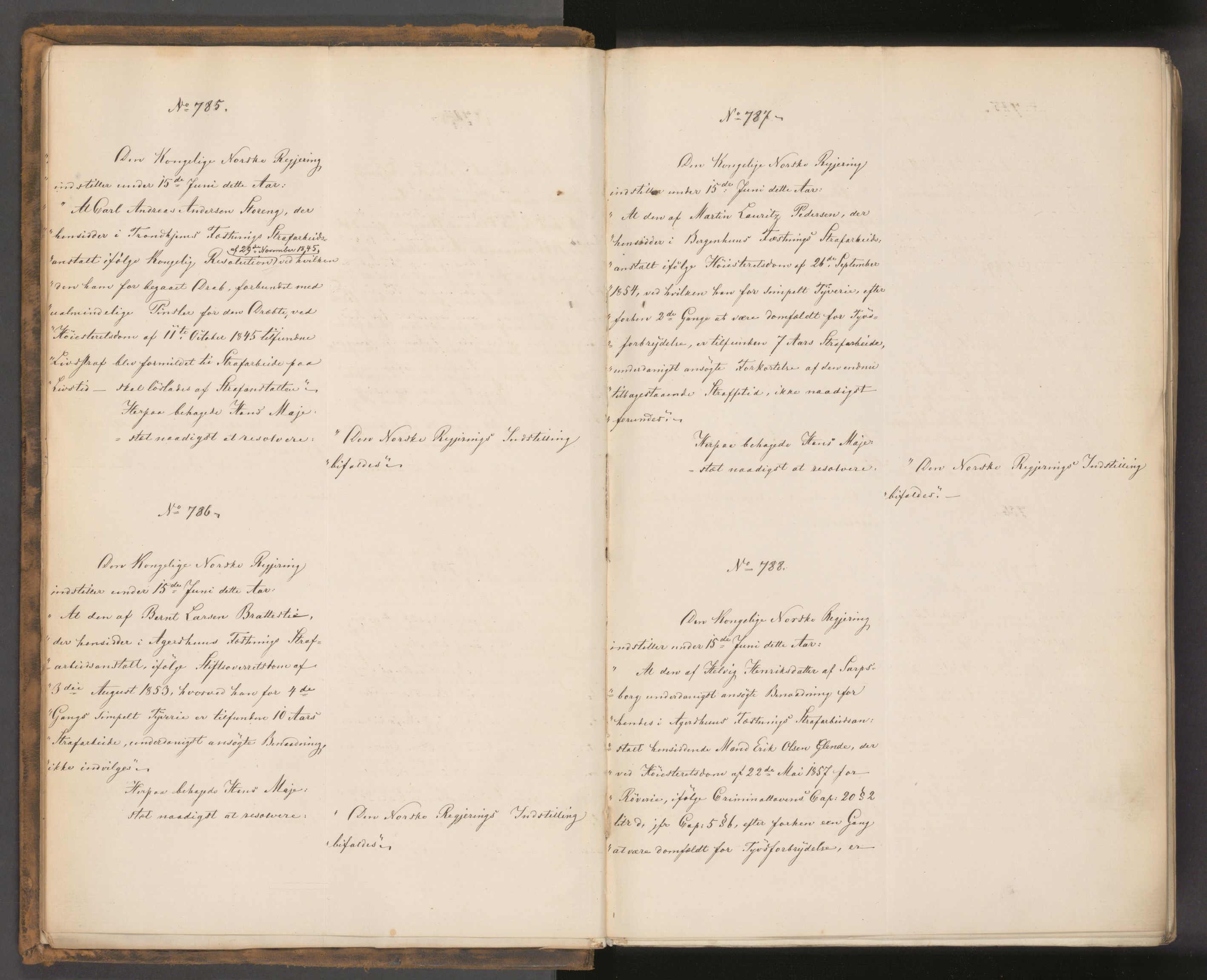 Statsrådssekretariatet, AV/RA-S-1001/A/Ab/L0095: Kgl. res. nr. 777-1458, 2. halvår, 1861