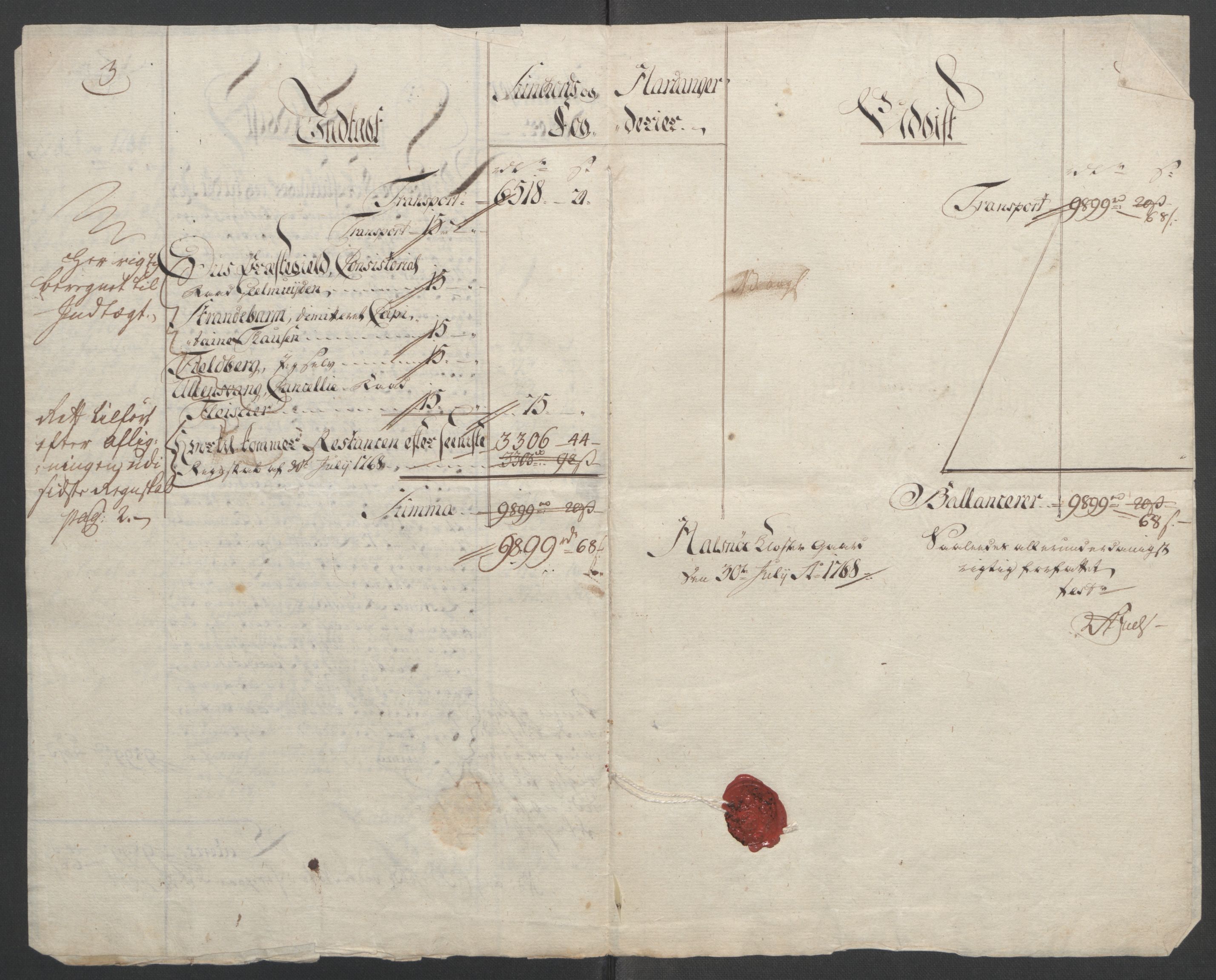 Rentekammeret inntil 1814, Reviderte regnskaper, Fogderegnskap, AV/RA-EA-4092/R48/L3136: Ekstraskatten Sunnhordland og Hardanger, 1762-1772, p. 131