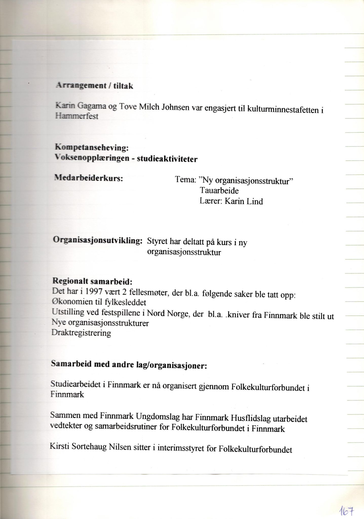 Finnmark Husflidslag, FMFB/A-1134/A/L0004: Møtebok, 1995-2000, p. 171