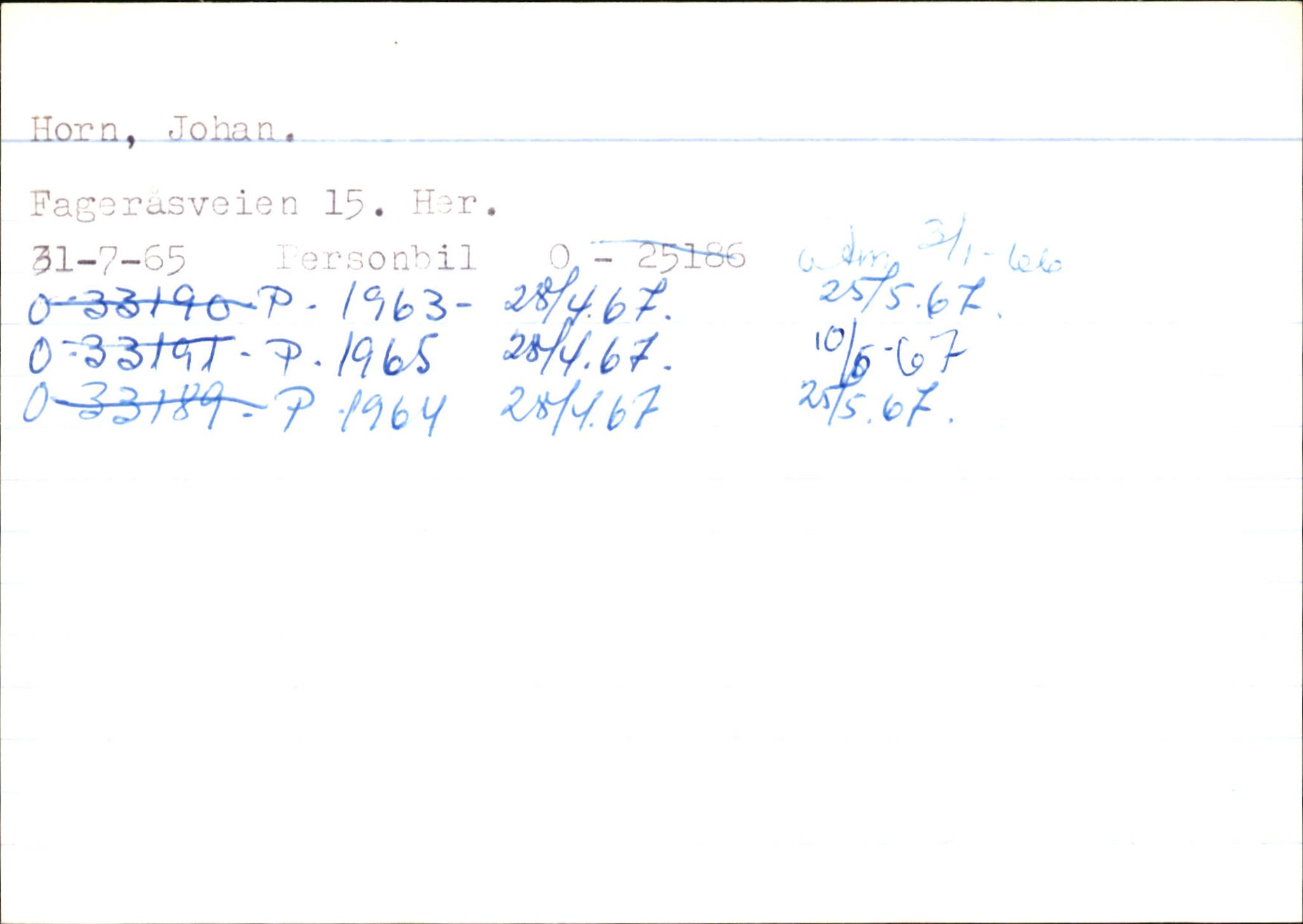 Statens vegvesen, Hordaland vegkontor, AV/SAB-A-5201/2/Hb/L0015: O-eierkort H-I, 1920-1971, p. 43