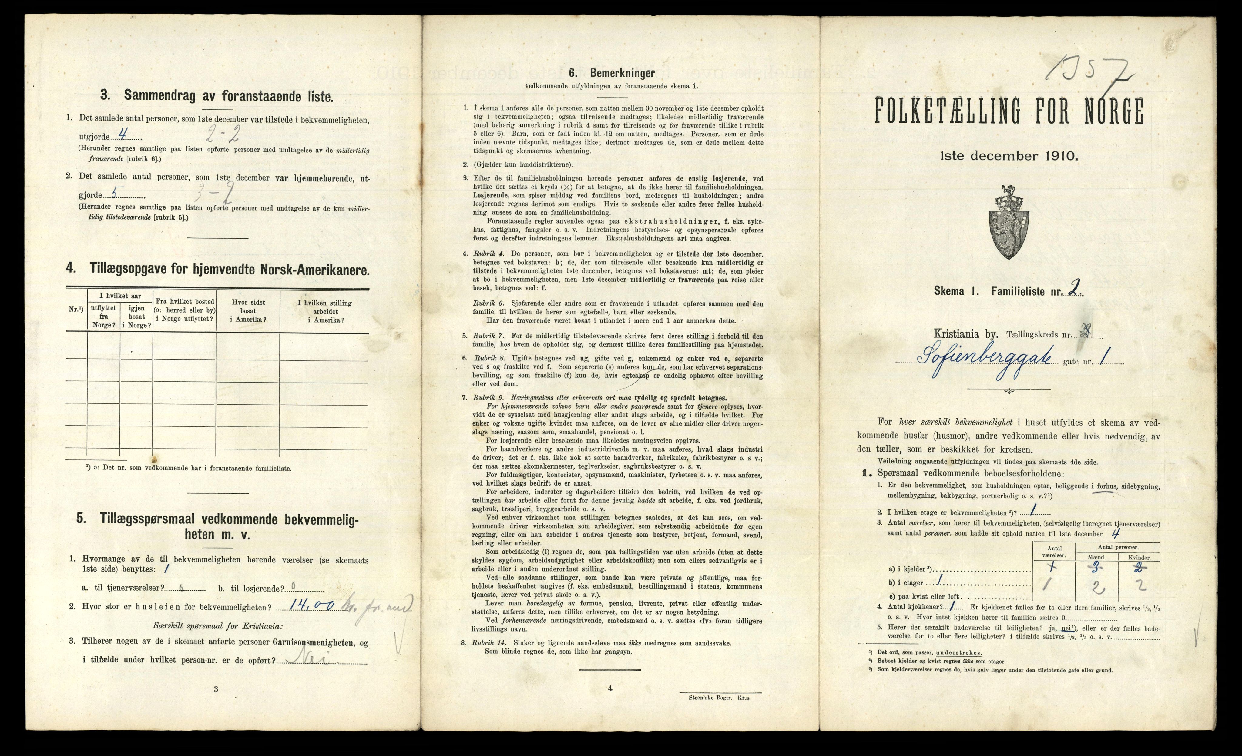 RA, 1910 census for Kristiania, 1910, p. 93647