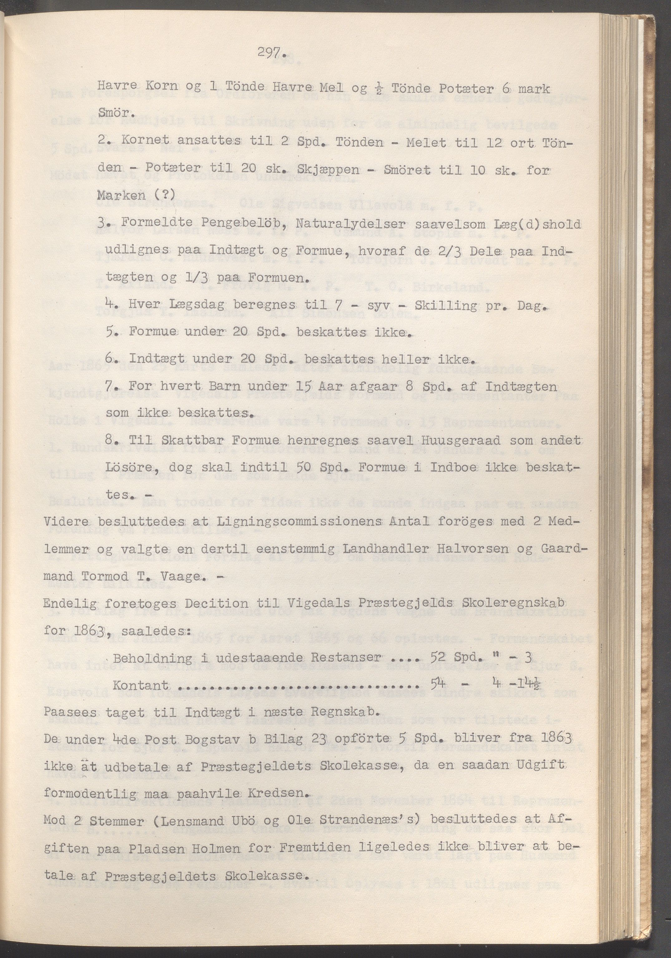 Vikedal kommune - Formannskapet, IKAR/K-100598/A/Ac/L0002: Avskrift av møtebok, 1862-1874, p. 297