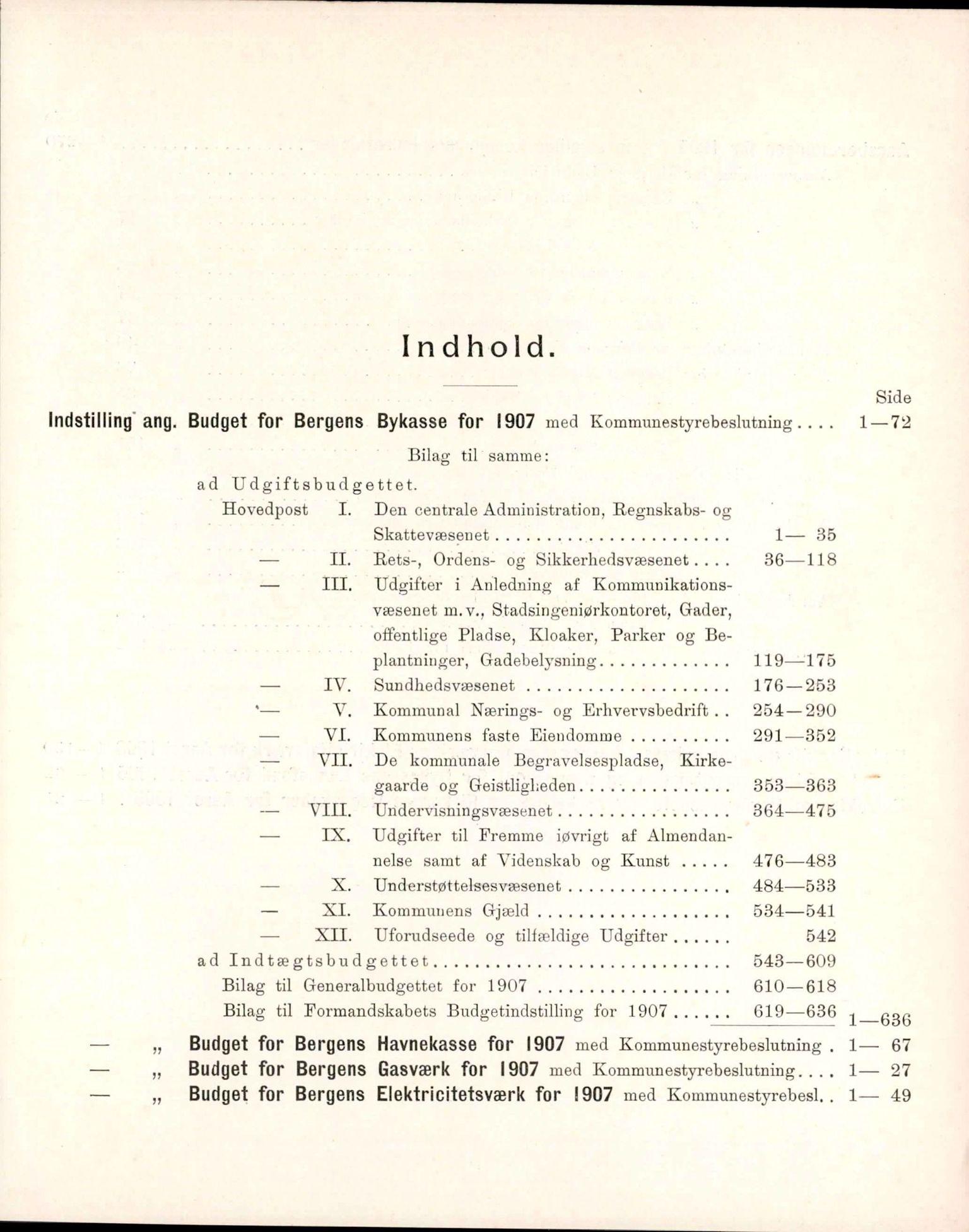 Bergen kommune. Formannskapet, BBA/A-0003/Ad/L0075: Bergens Kommuneforhandlinger, bind II, 1906