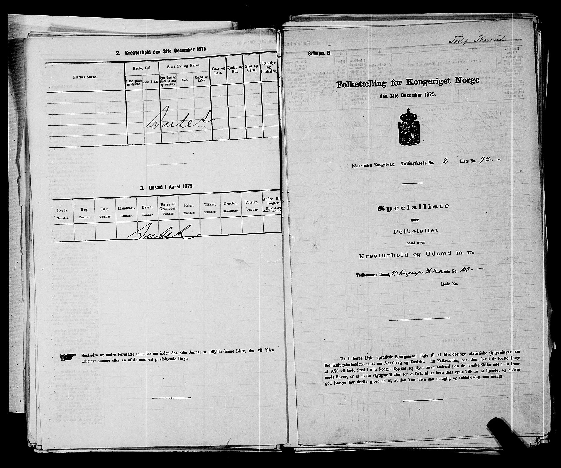 SAKO, 1875 census for 0604B Kongsberg/Kongsberg, 1875, p. 233