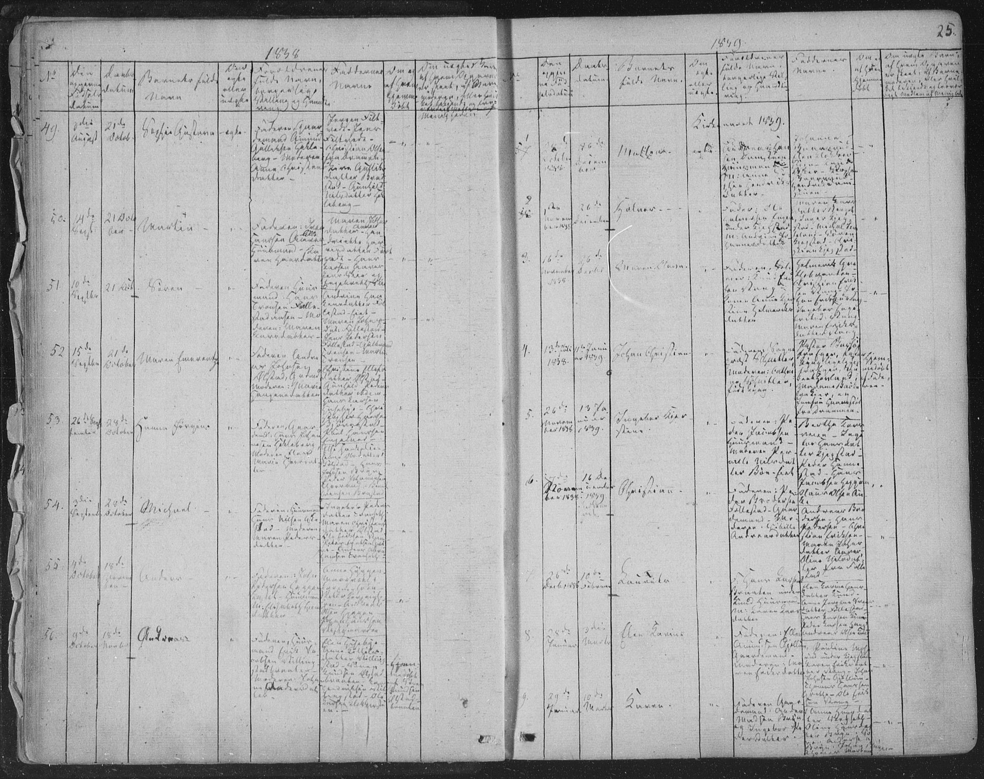 Røyken kirkebøker, AV/SAKO-A-241/F/Fa/L0005: Parish register (official) no. 5, 1833-1856, p. 25