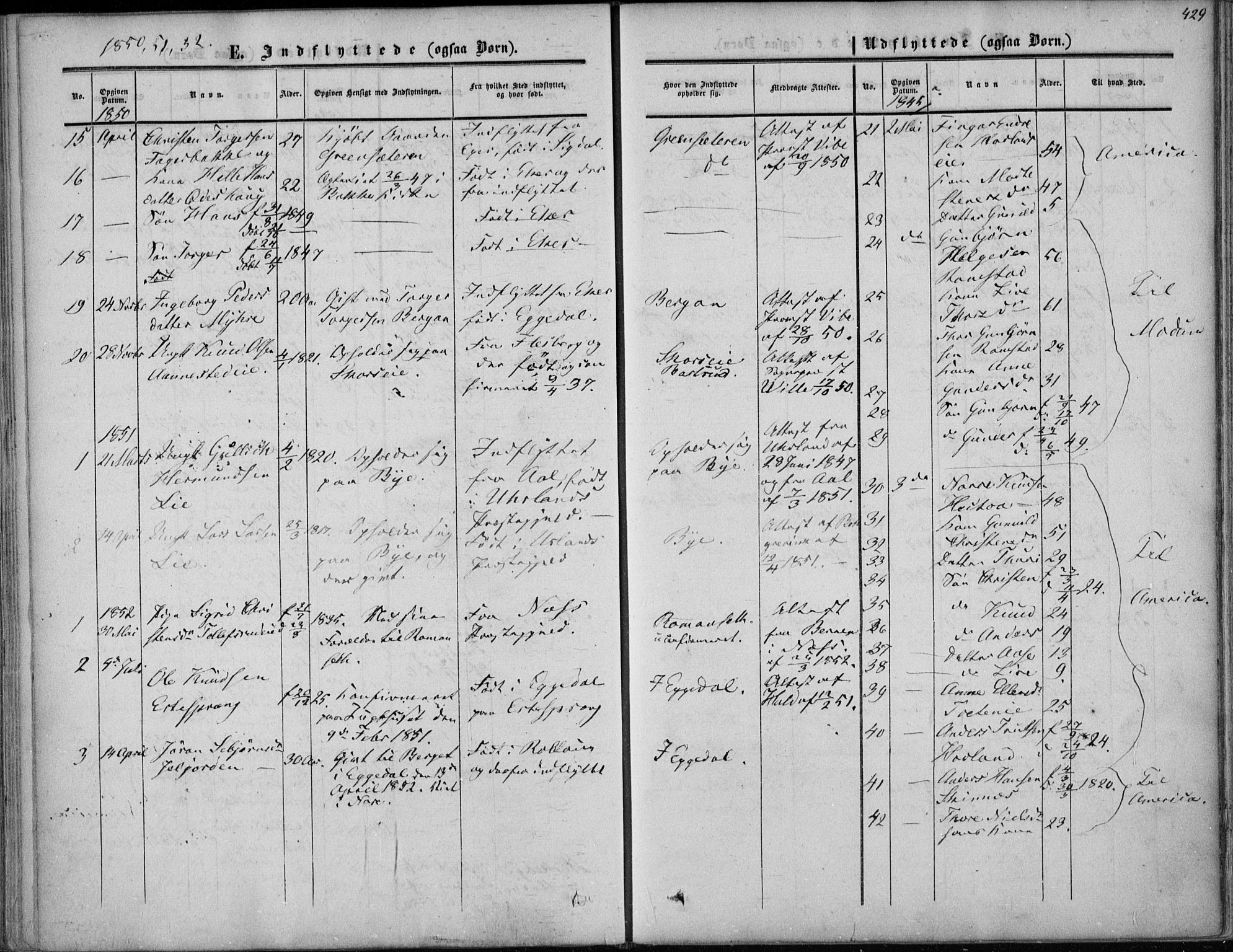 Sigdal kirkebøker, AV/SAKO-A-245/F/Fa/L0008: Parish register (official) no. I 8, 1850-1859, p. 429