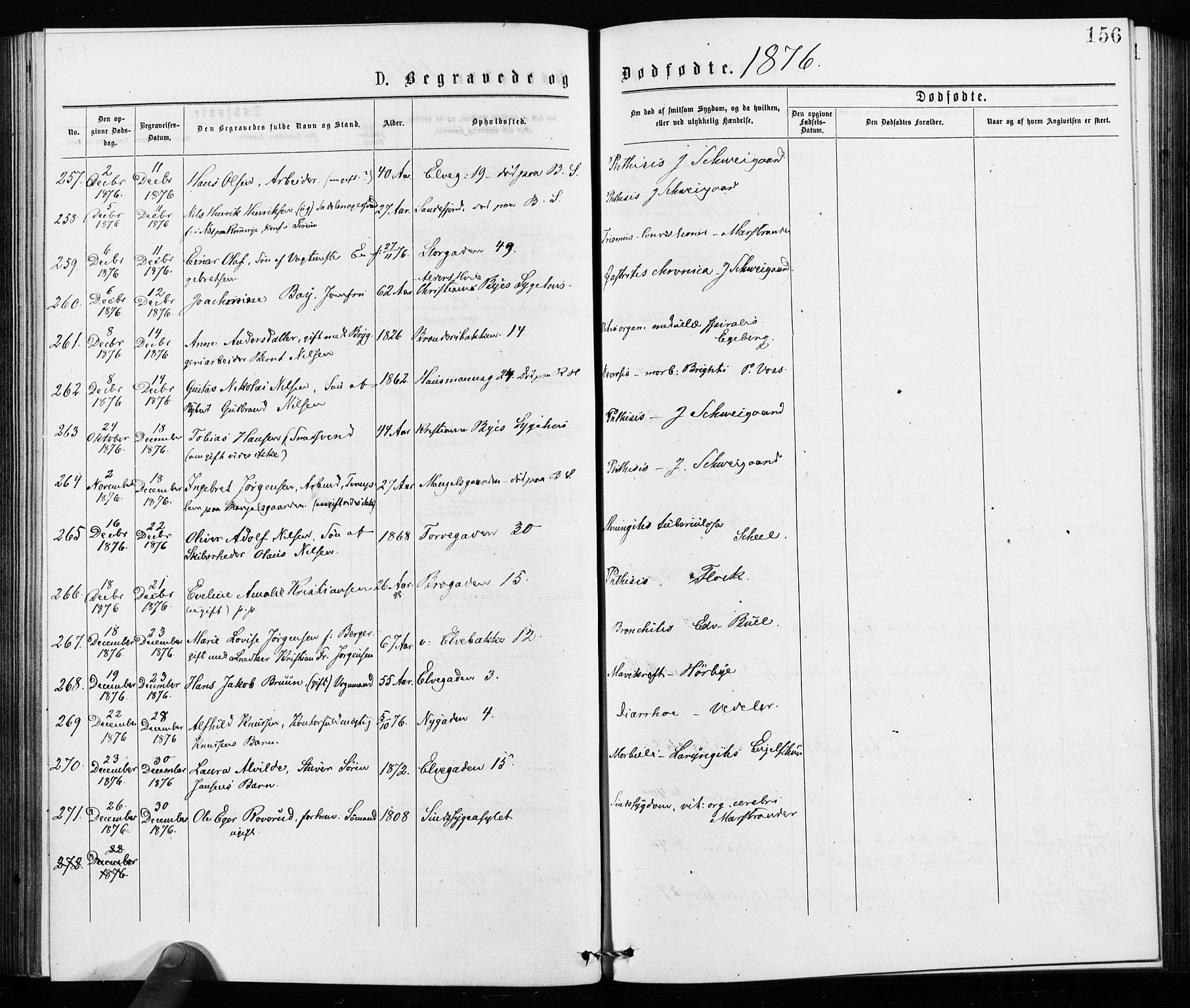 Jakob prestekontor Kirkebøker, SAO/A-10850/F/Fa/L0002: Parish register (official) no. 2, 1875-1879, p. 156