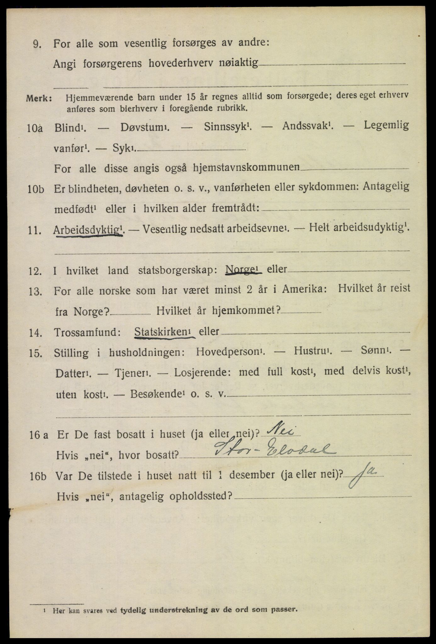 SAH, 1920 census for Sollia, 1920, p. 214